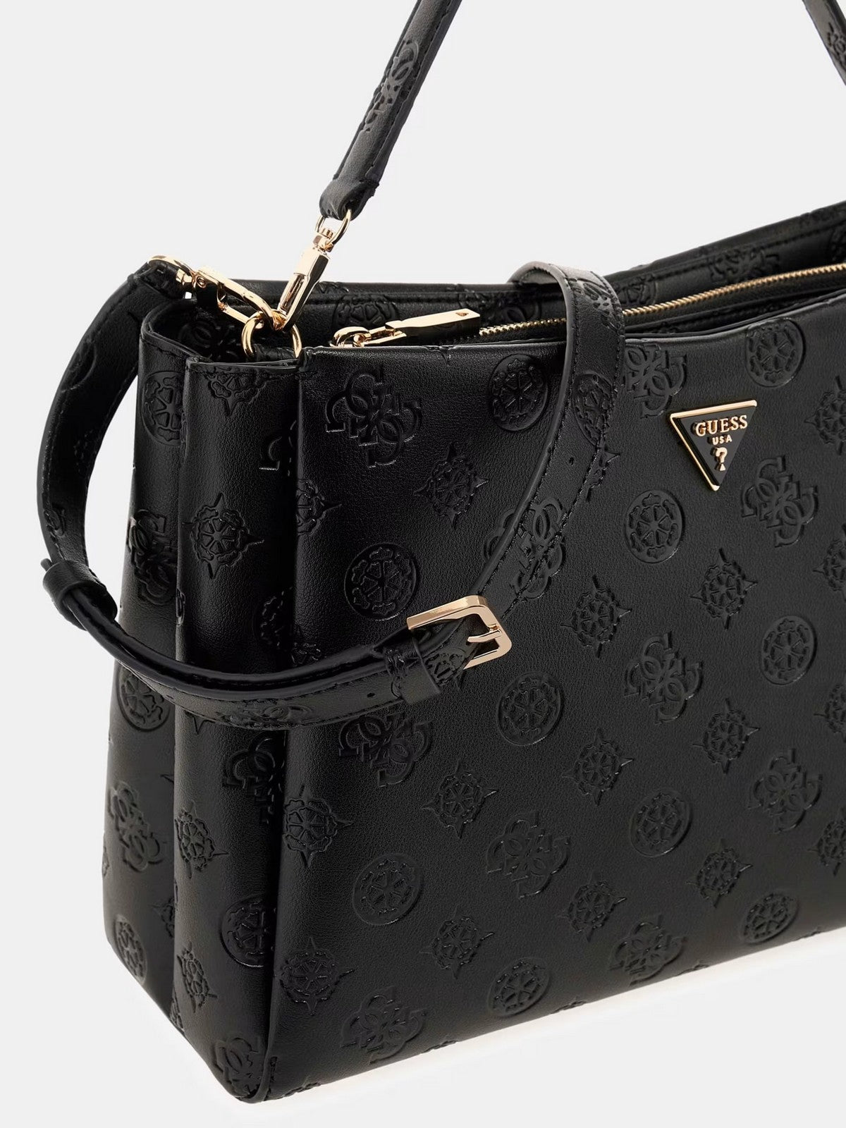 GUESS Borsa Donna TISHA LARGE GIRLFRIEND SATCHEL HWPD77 64070 BLO BLACK LOGO