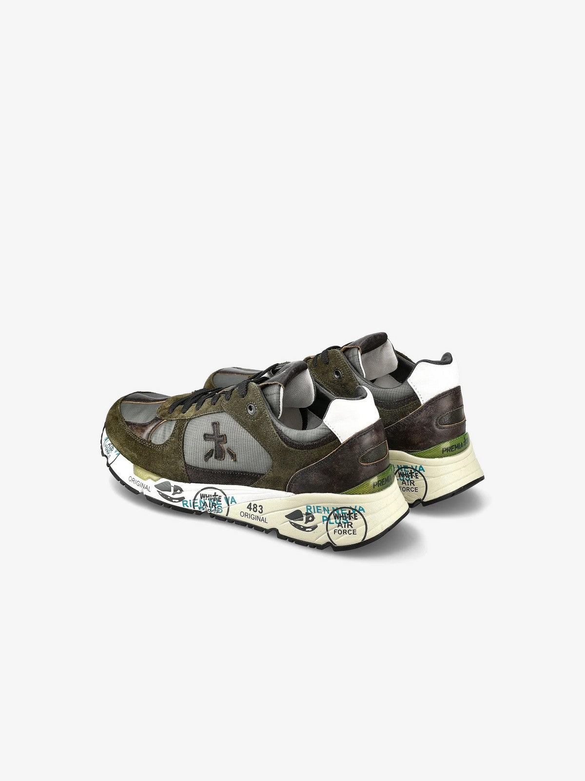 PREMIATA Sneaker Uomo  MASE VAR 4005 MILITARY GREEN gioboutiqueweb
