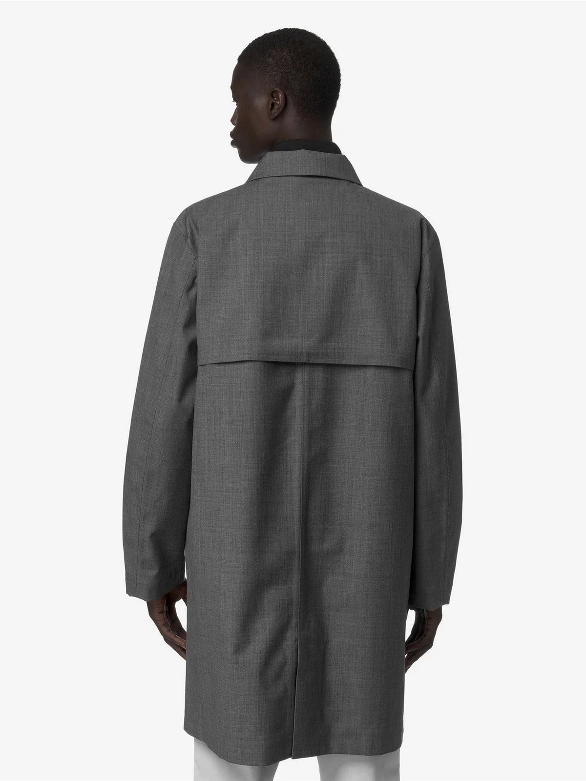 K-WAY Giubbino Uomo POIROL 3L WOOL K21474W BB5 GREY SHADOW DK GRISA