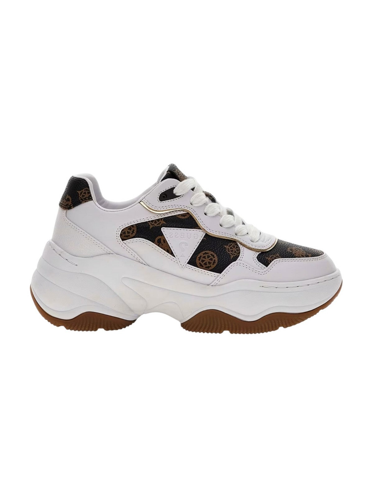 GUESS Sneaker Donna HAPYY FLPHAP FAL12 WHIBR Bianco gioboutiqueweb