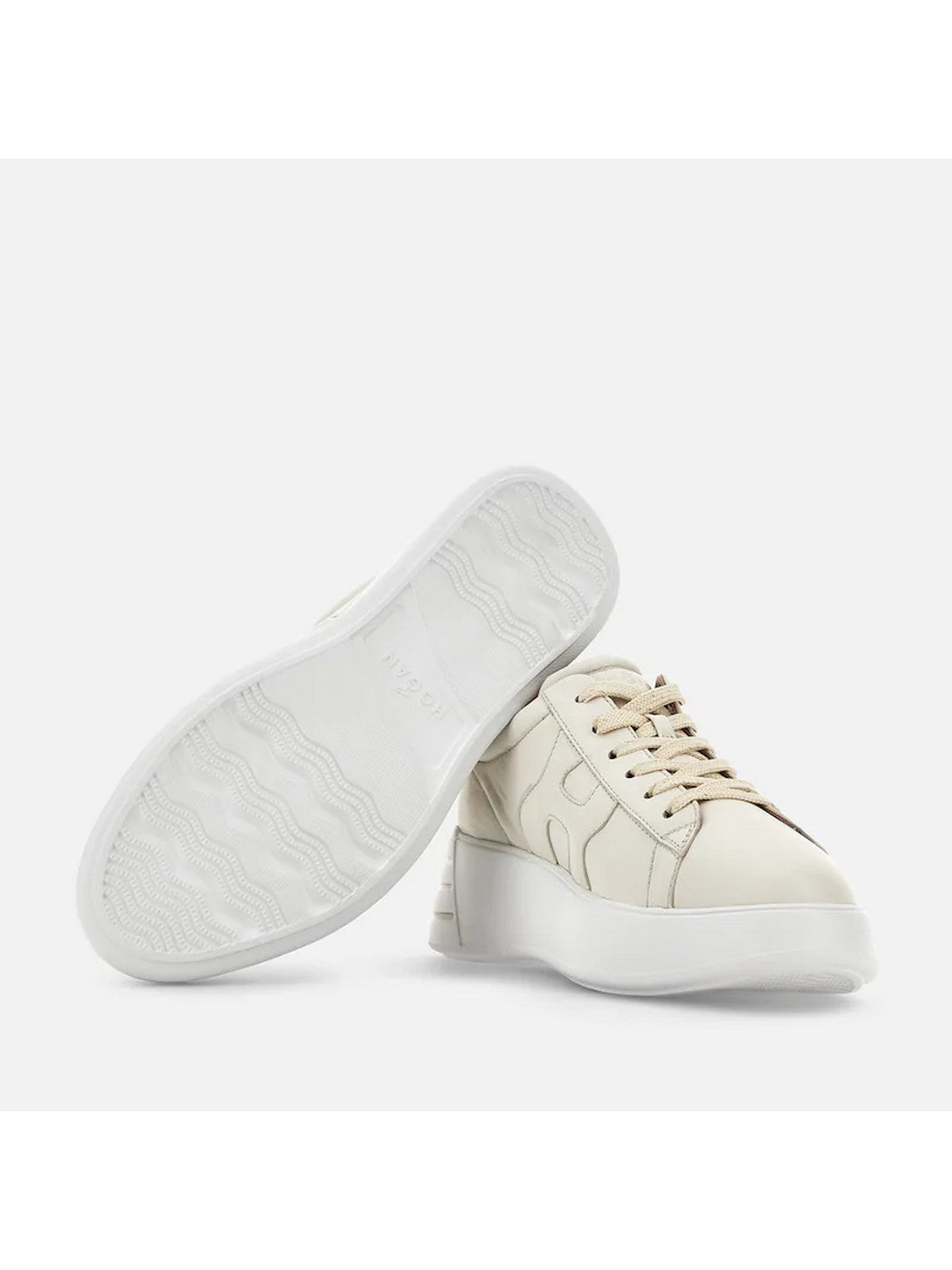 HOGAN Sneaker Donna  HXW5640DN61RCB367T B013(YOGURT)+G210(ORO PALLIDO) gioboutiqueweb