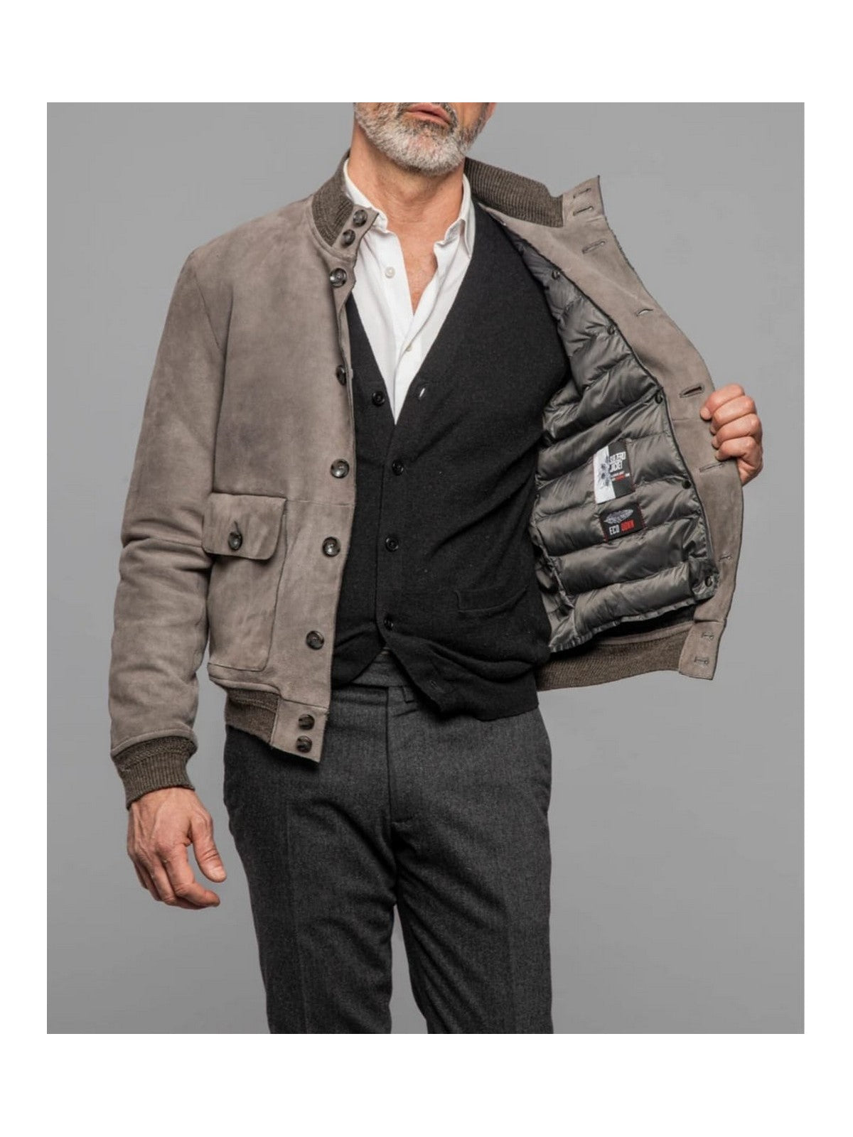 John Peter Herrenjacke Riverside nahtlos 19 Grau