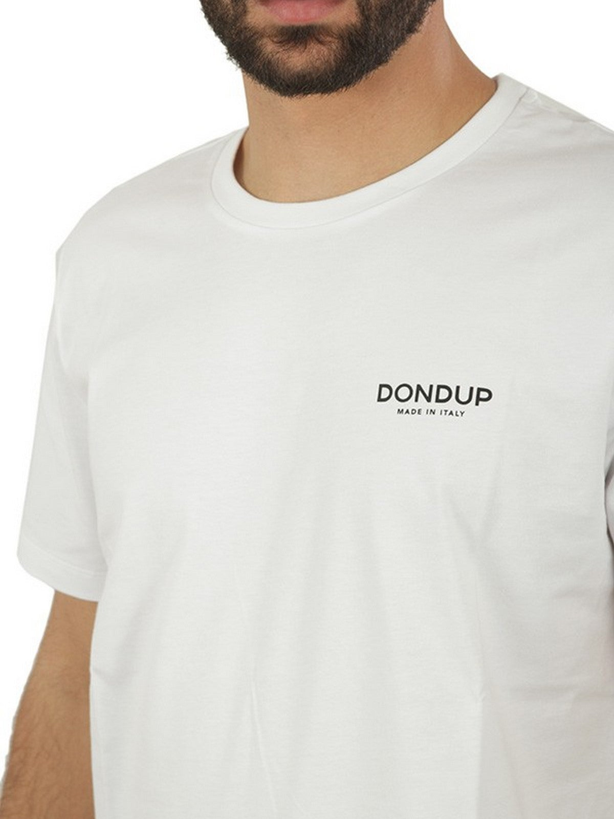 DONDUP T-Shirt e Polo Uomo  US198 JF0309U HN5 000 Bianco gioboutiqueweb