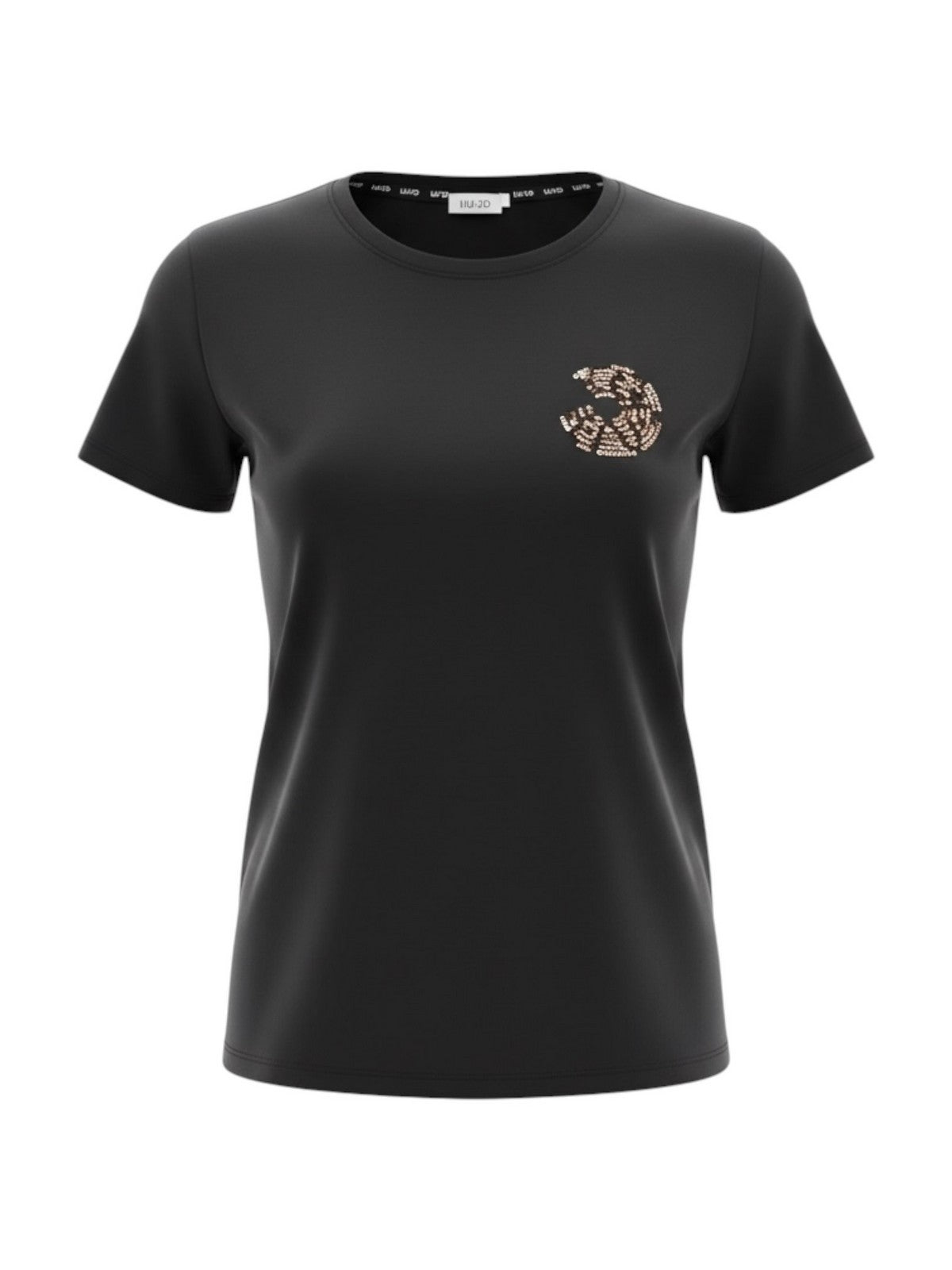 LIU JO SPORT T-shirt Donna  TA6056JS923 R9297 Nero/circular gioboutiqueweb