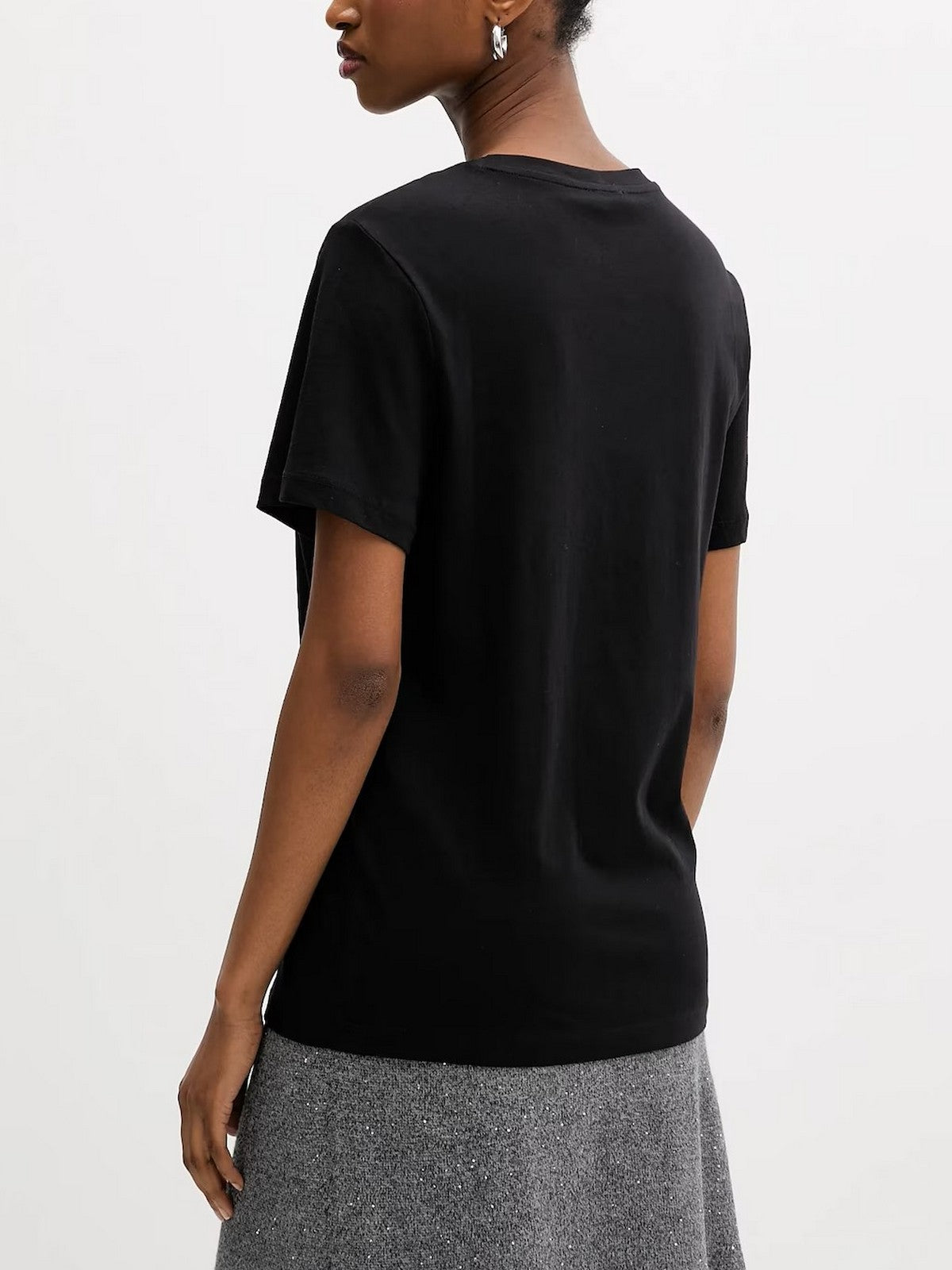 LIU JO WHITE T-shirt Donna  MF5410JS923 W9415 NERO/LIUJO