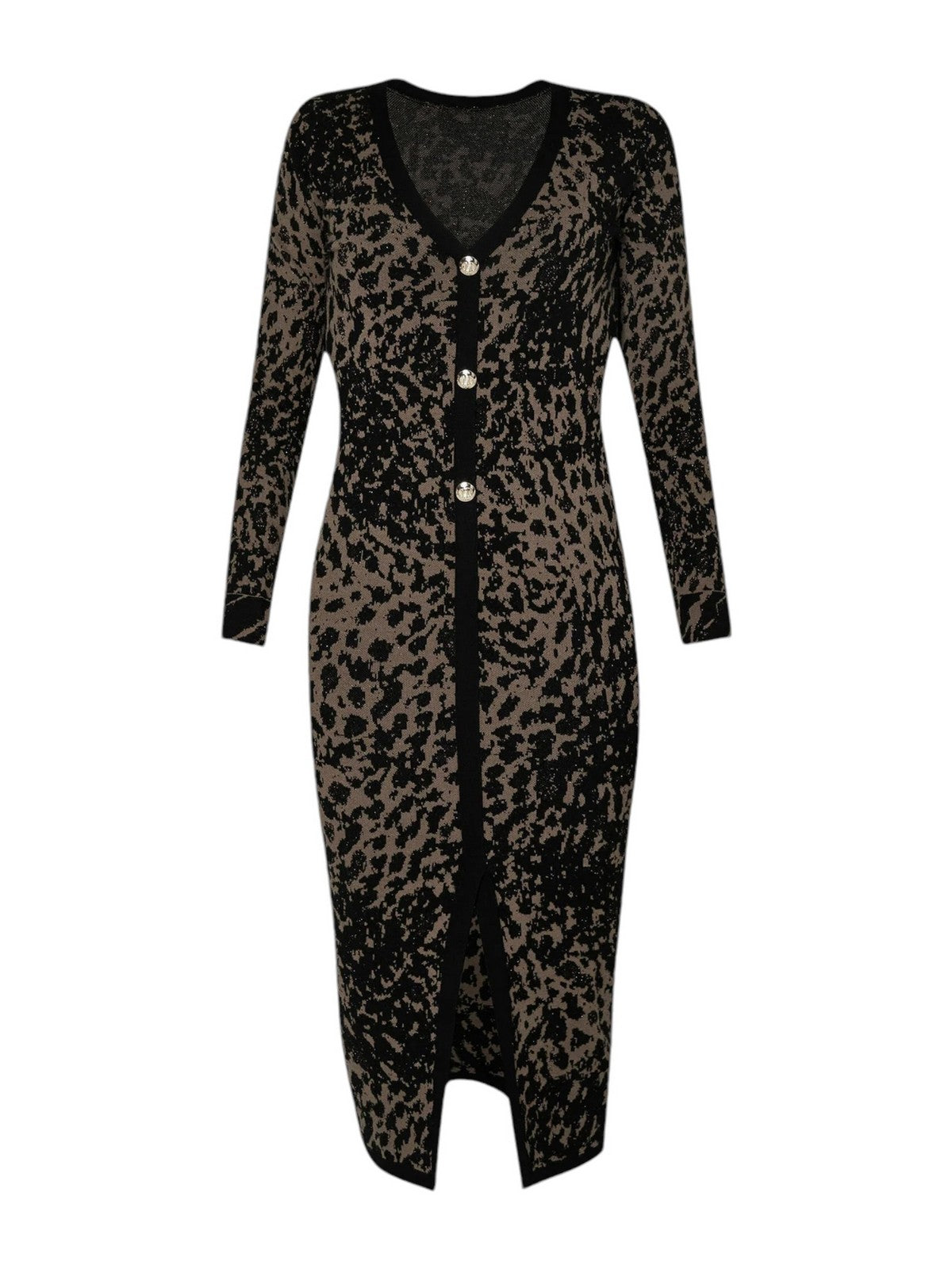 LIU JO BLACK Abito Donna  CF4431MA95H N9851 Marrone gioboutiqueweb