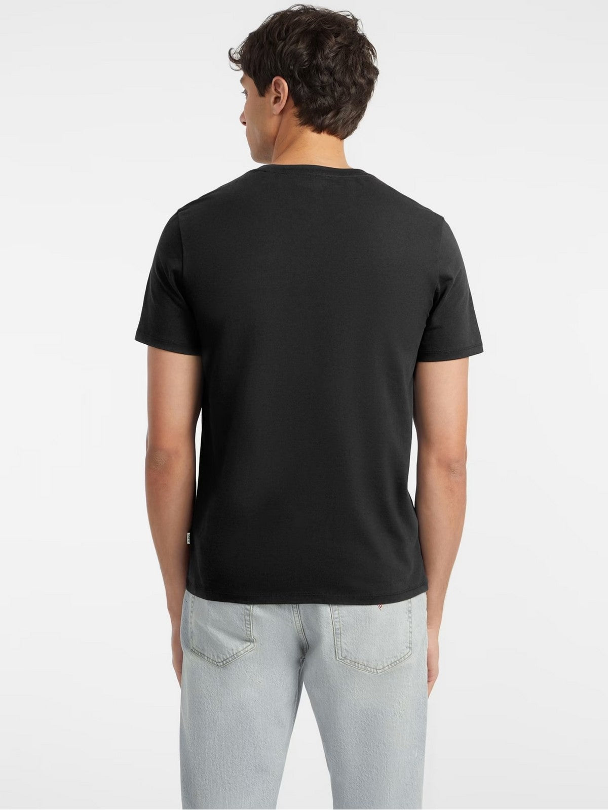 GUESS T-shirt Uomo GJ SS CN SLIM AMERICAN TR TEE M4YI55 K8HM0 JBLK Jet Black A996 gioboutiqueweb