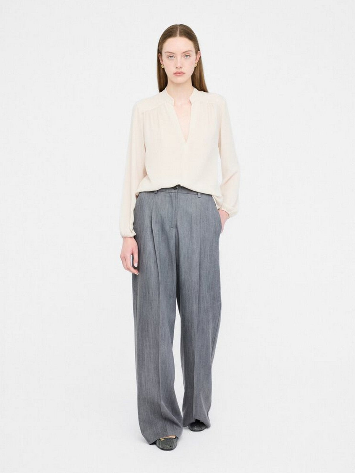LIU JO BLUE DENIM Pantalone Donna  UF5144D0266 87457 Den.Grey tailoring w