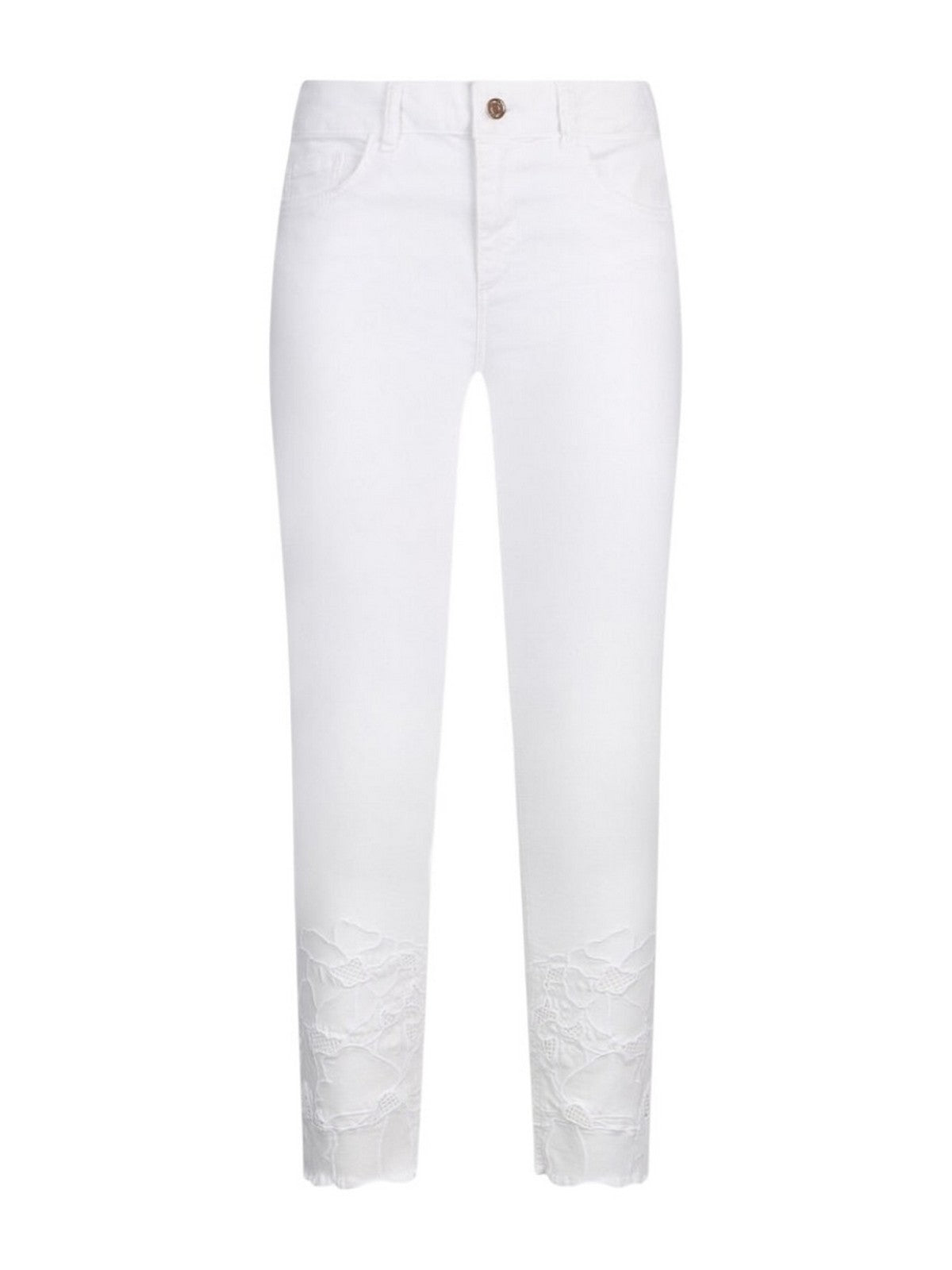 LIU JO WHITE Pantalone Donna  WA6260T367A P9255 Bco ottico ric.flowe gioboutiqueweb