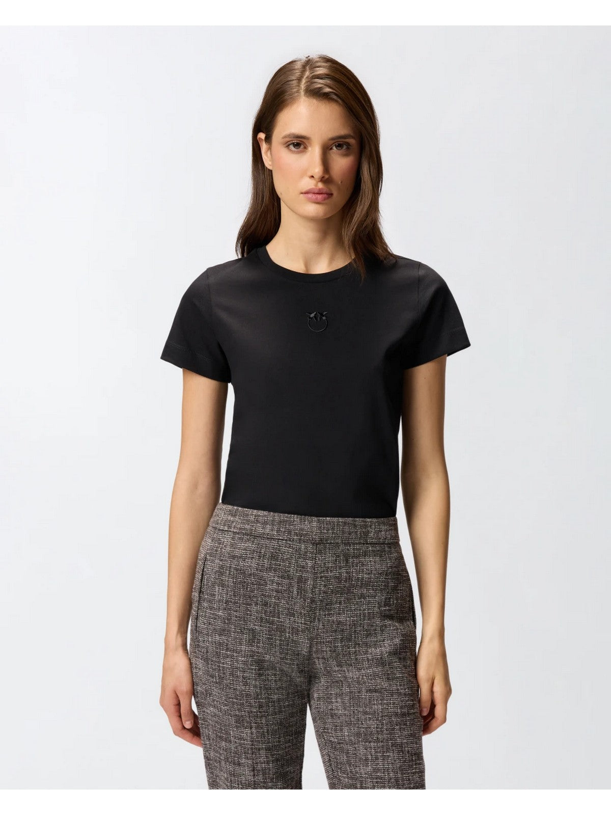 PINKO T-shirt Donna BUSSOLOTTO T-SHIRT 100355-A2RD Z99 NERO LIMOUSINE gioboutiqueweb