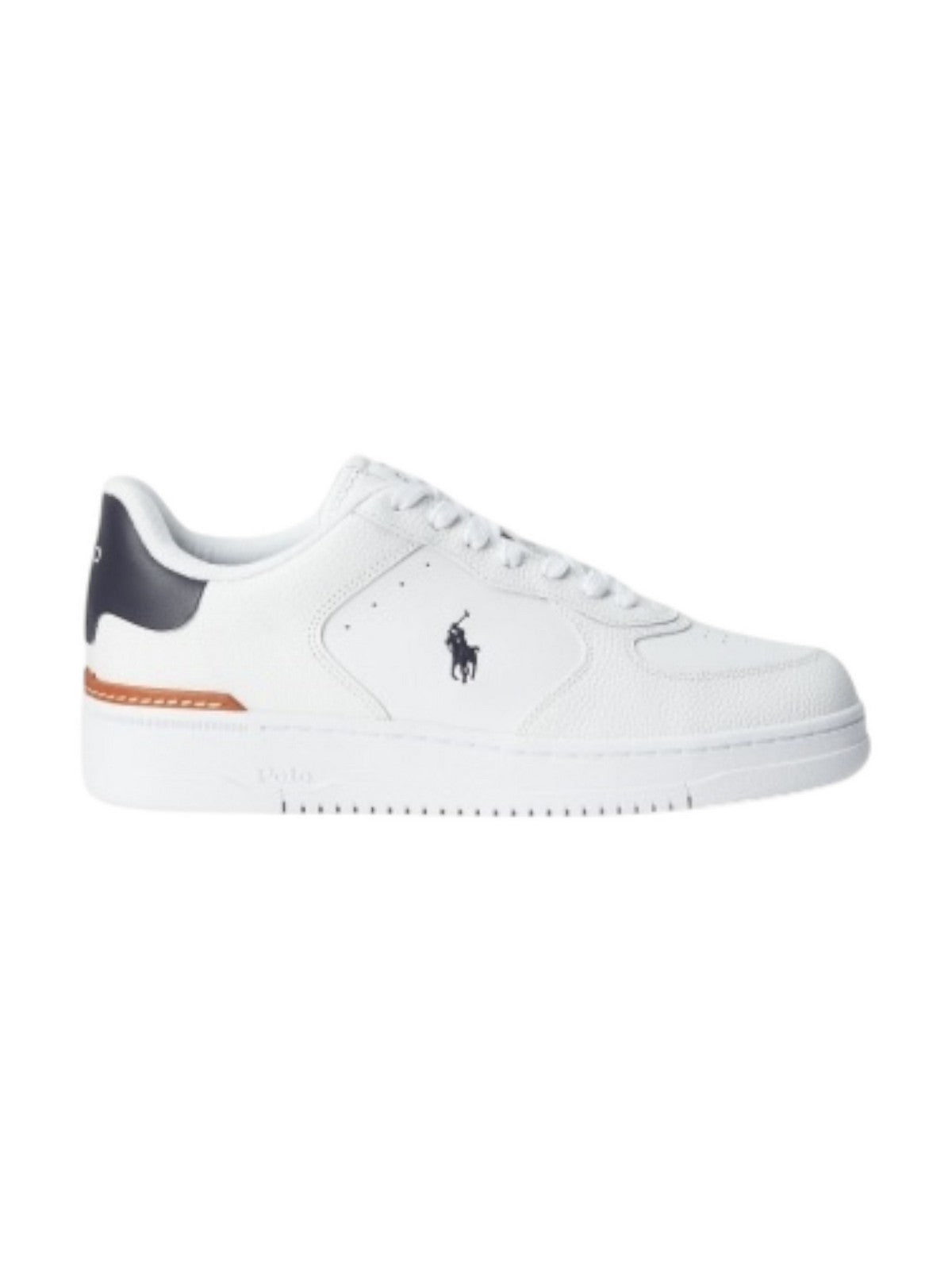 POLO RALPH LAUREN Sneaker Uomo MASTERS CRT-SNEAKERS-LOW TOP LACE 809891791 004 Bianco gioboutiqueweb