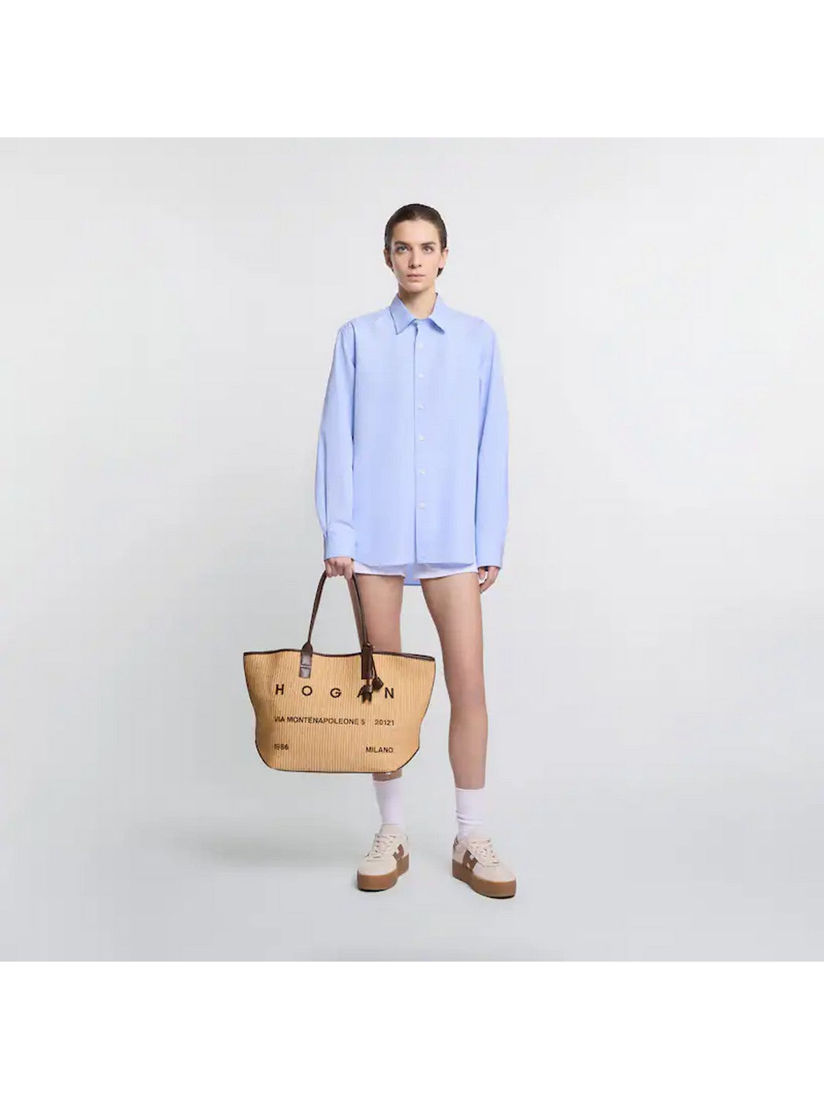 HOGAN Borsa Donna  KBW01TA5300UYI7E06 C013(CREMA CHIARO)+S610(COCONUT) gioboutiqueweb