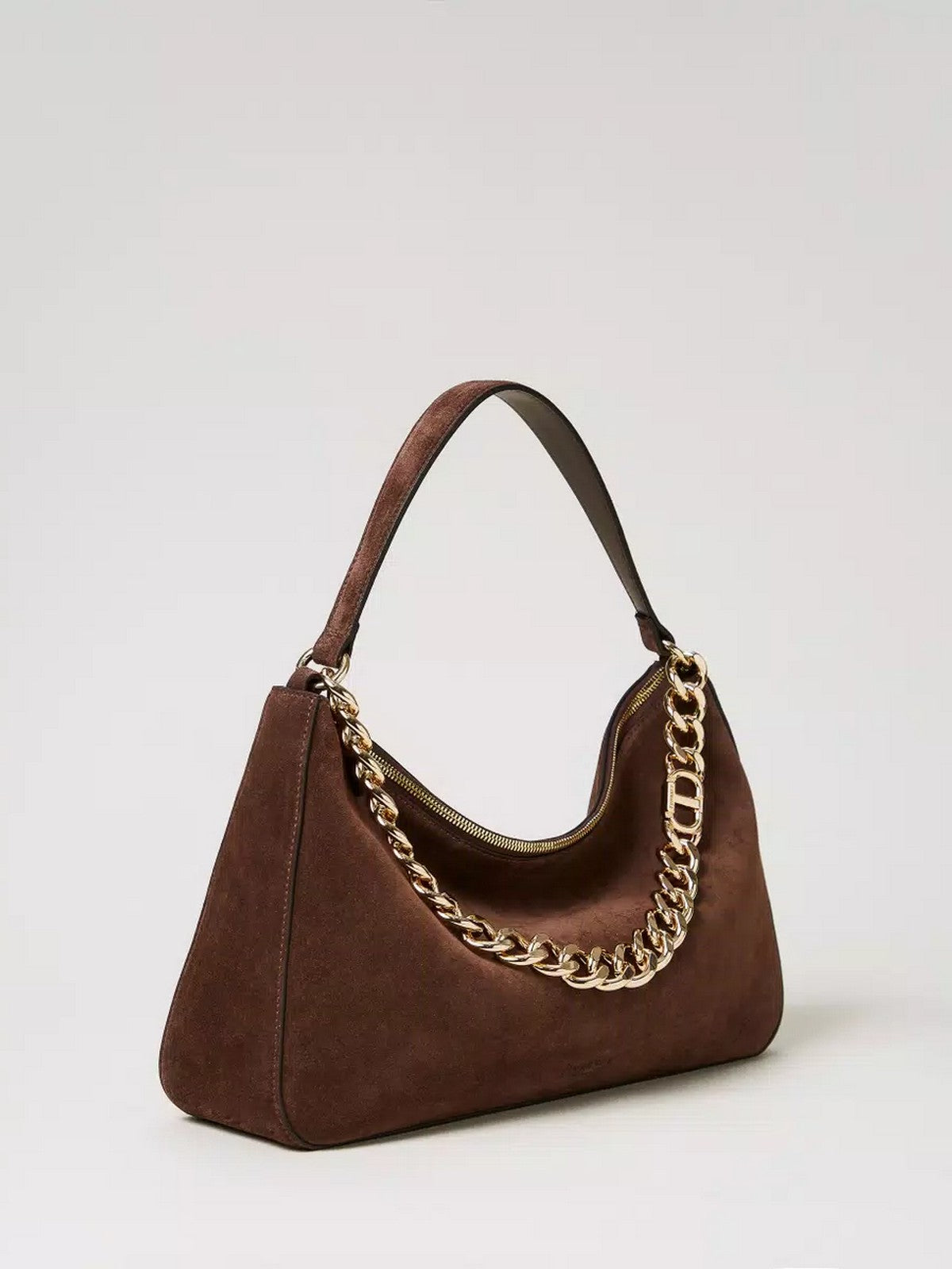 TWINSET Borsa Donna LILIANE LEATHER 252TB7162 00203 COFFEE gioboutiqueweb