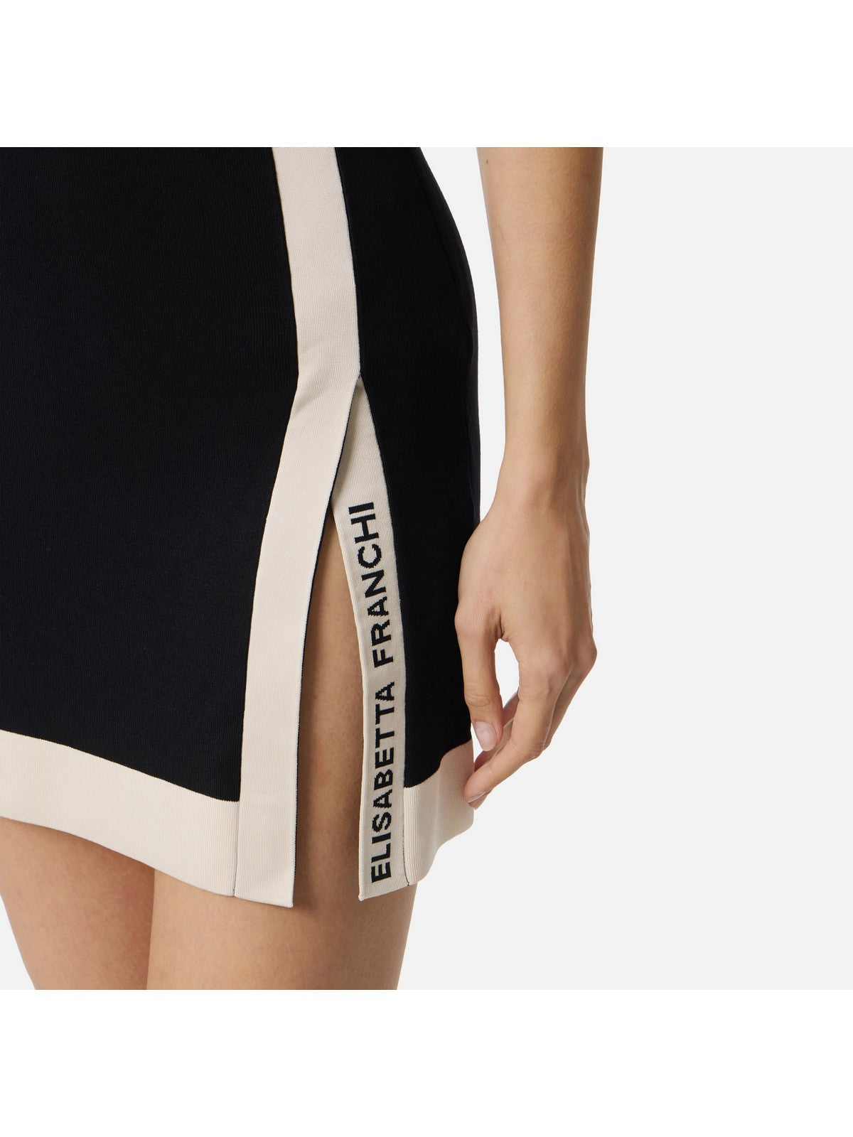 ELISABETTA FRANCHI Abito Donna  AM02S61E2 685 NERO/BURRO gioboutiqueweb