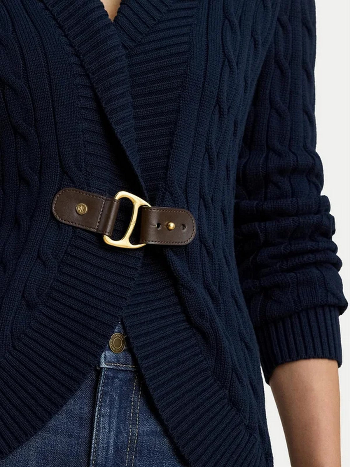 LAUREN RALPH LAUREN Cardigan Donna TAYSIR-LONG SLEEVE-CARDIGAN 200P03473 001 LAUREN NAVY