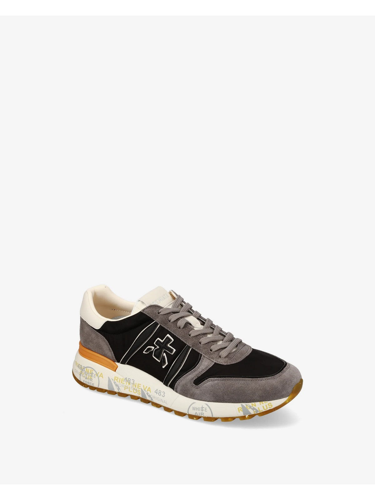 PREMIATA Sneaker Uomo  LANDER VAR 7207 BLACK gioboutiqueweb