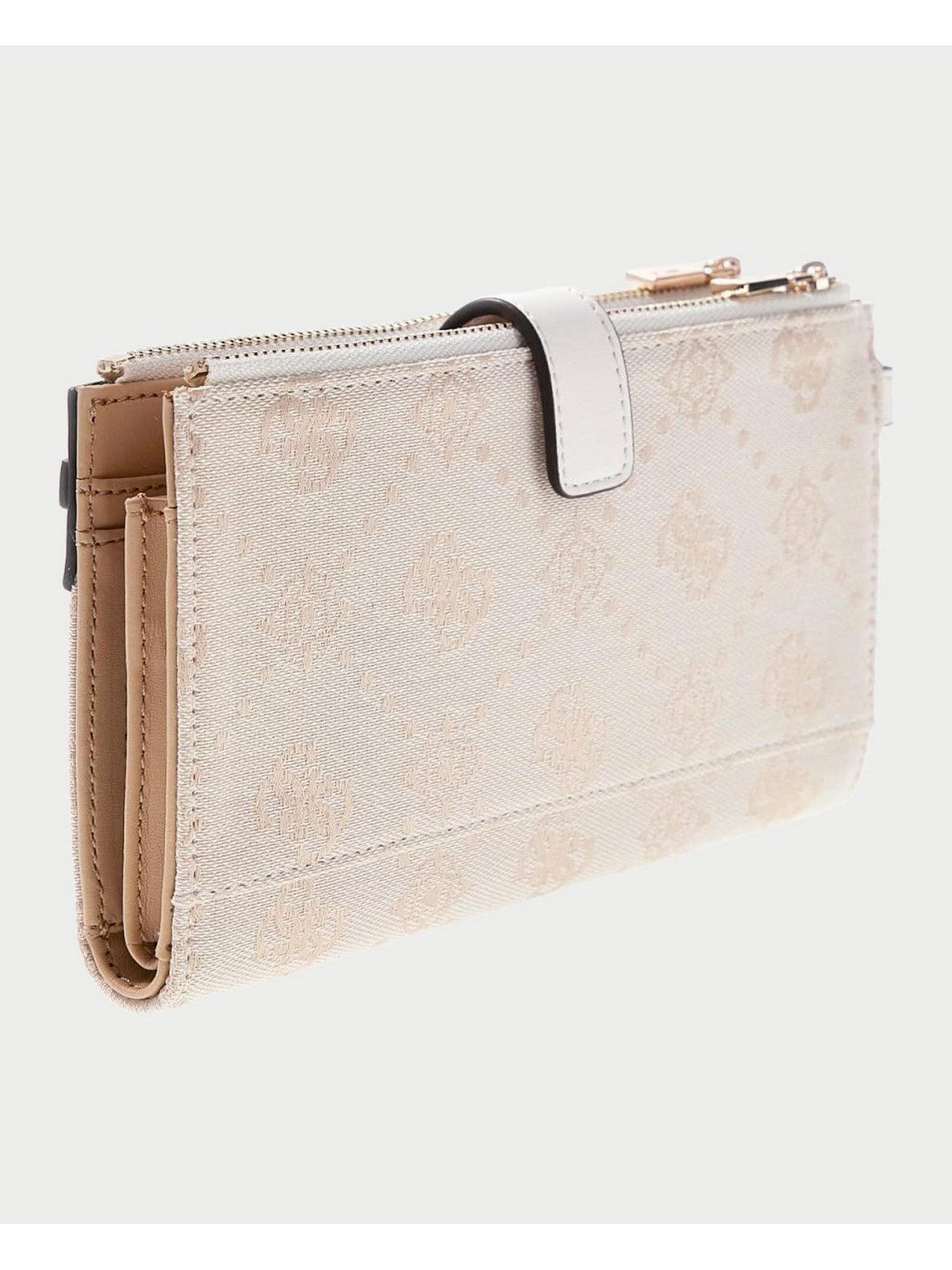 GUESS Portafoglio Donna MELINDA LOGO SLG DBL ZIP ORNZR SWJP99 02157 OFL OFF WHITE LOGO