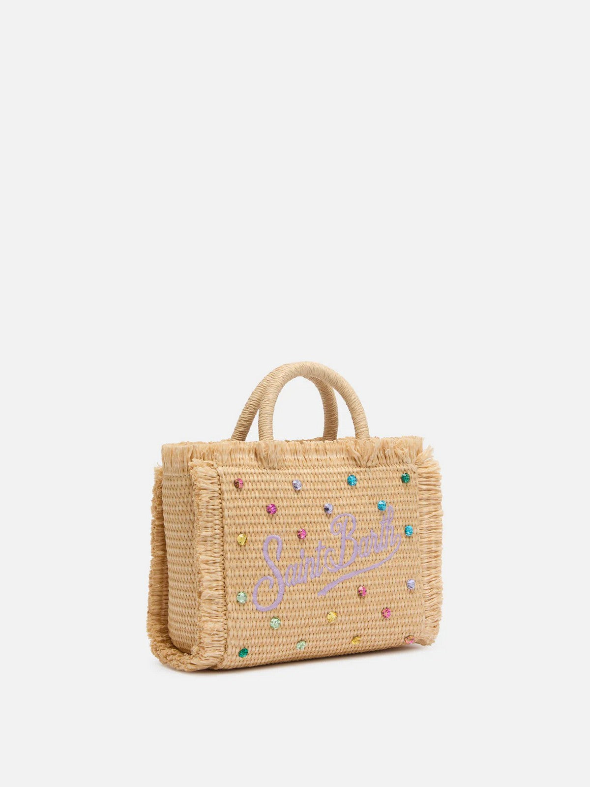 MC2 SAINT BARTH Borsa Donna  VANITY MINI STRAW N 02748L STRASS MULTI 10 EMB