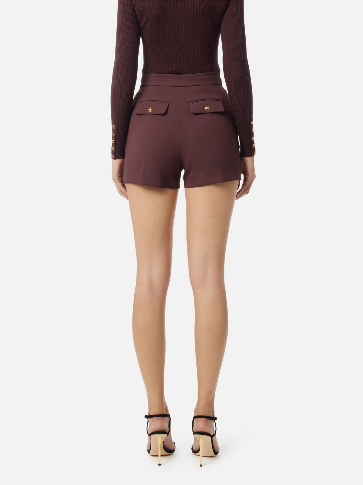 ELISABETTA FRANCHI Pantaloncino Donna  SH01757E2 EA4 MERLOT gioboutiqueweb