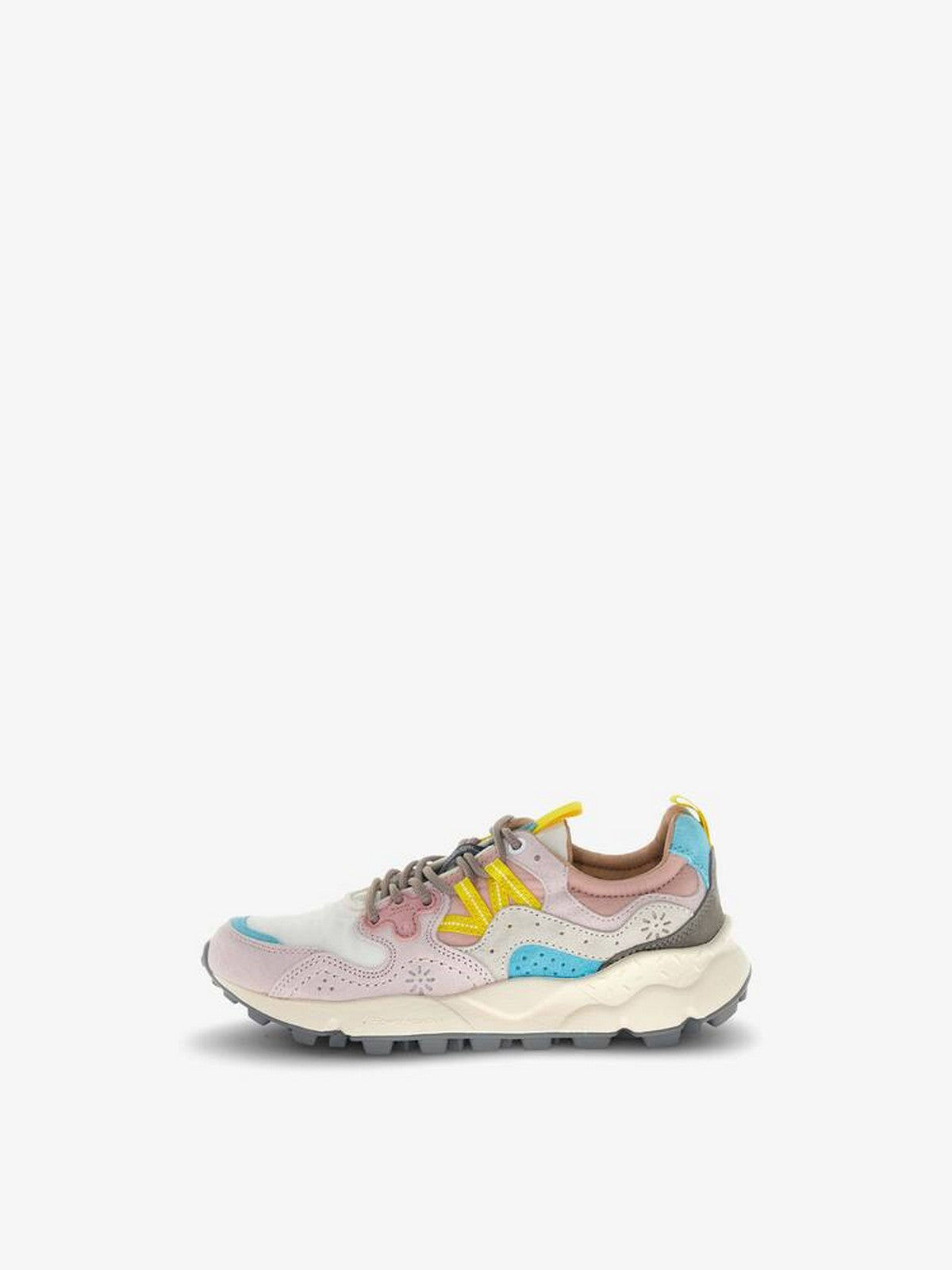 FLOWER MOUNTAIN Sneaker Donna YAMANO 3 WOMAN 2017817-01-1B54 LIGHT PINK-OFFWHITE-PINK gioboutiqueweb