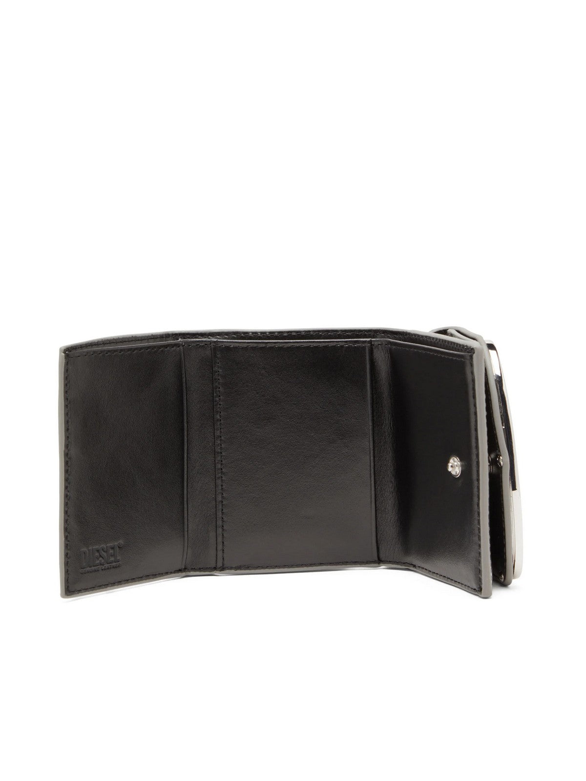 DIESEL Portafoglio Donna 1DR 1DR TRI FOLD COIN XS II WALLET X09887 PS202 H0535 981 - SILVER