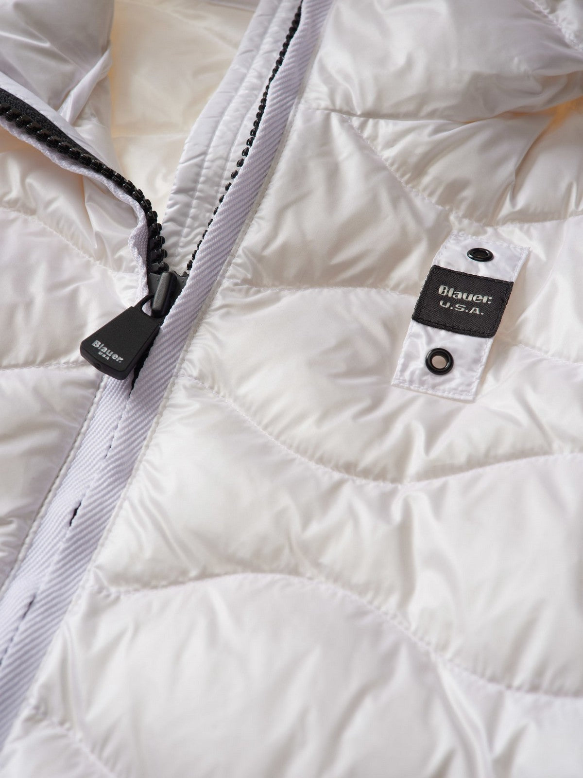 BLAUER Piumino Donna  24SBLDC03051 005050 100 Bianco gioboutiqueweb