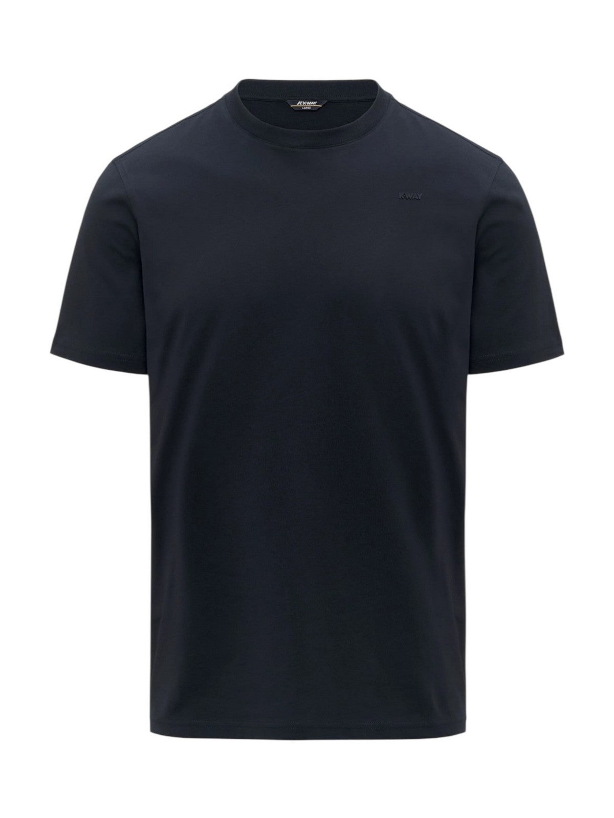 K-WAY T-shirt Uomo ODOM JERSEY MICRO LETTERING K81489W K89 BLUE DEPTH gioboutiqueweb