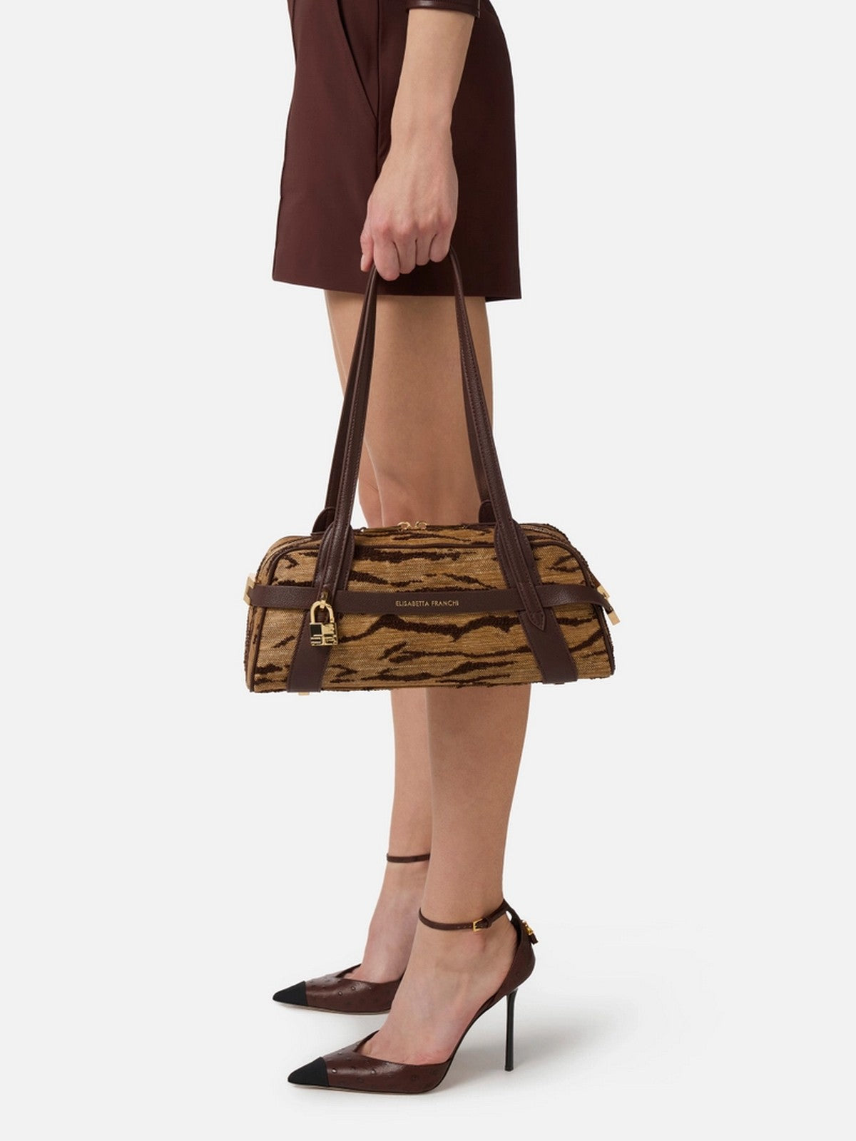 ELISABETTA FRANCHI Borsa Donna  BS11A62E2 470 CAMMELLO