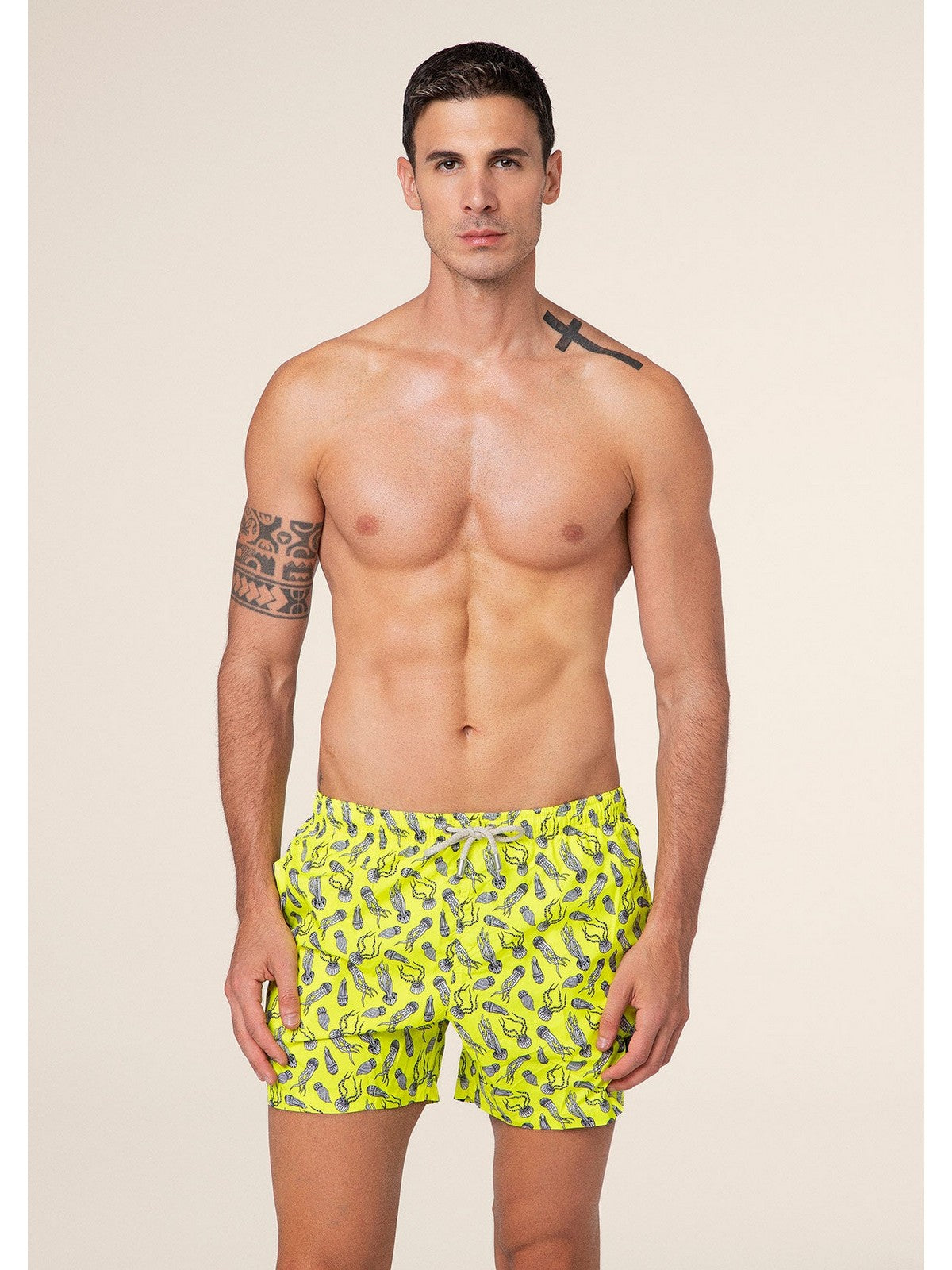 F**K Costume da bagno Uomo  FK25-M04BA30X13 Giallo gioboutiqueweb