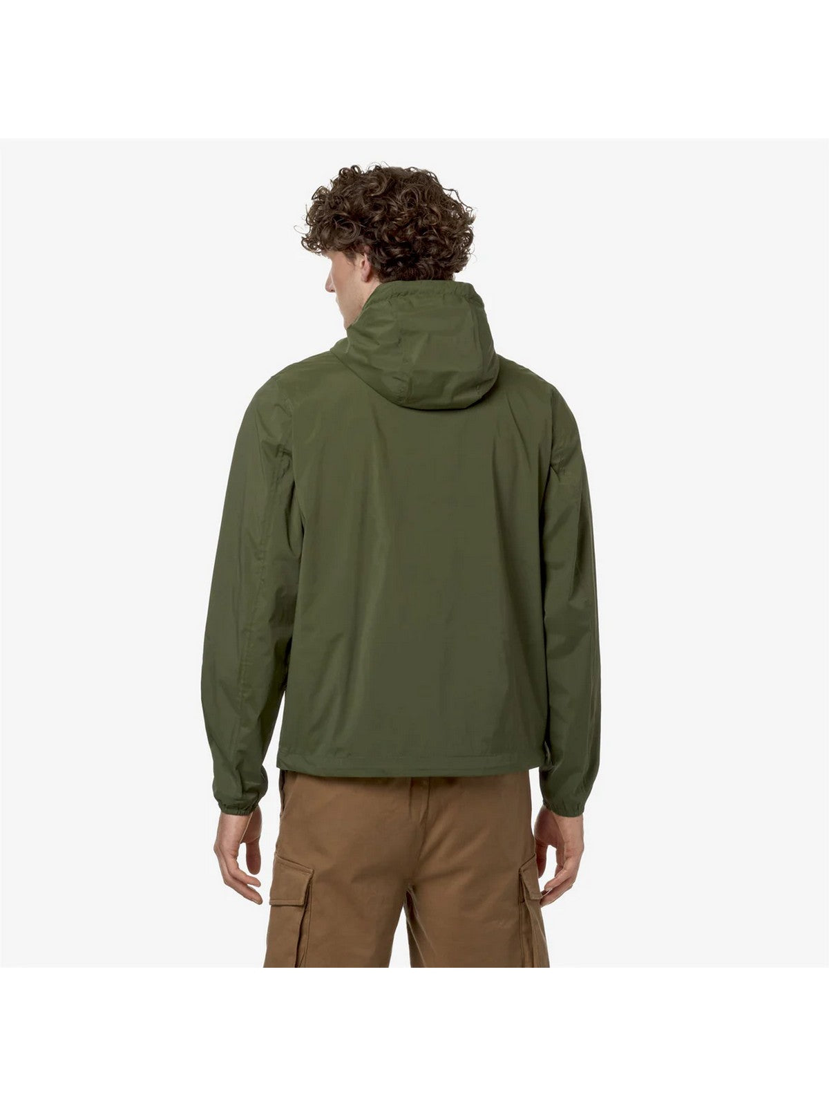 K-WAY Giubbino Uomo Jack  Stretch Nylon Jersey K2121NW H11 Verde gioboutiqueweb