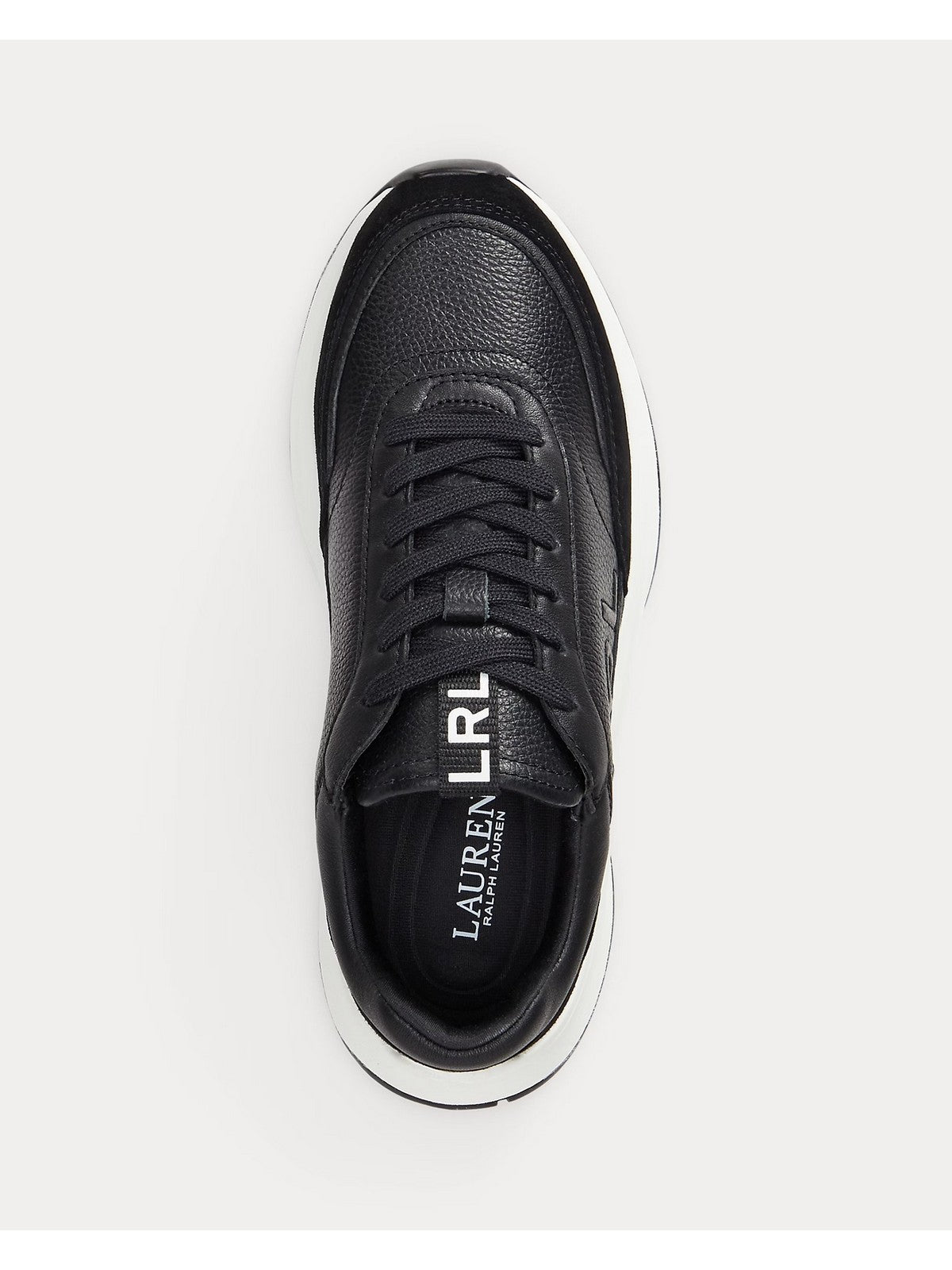 LAUREN RALPH LAUREN Sneaker Donna FRANKY-SNEAKERS-LOW TOP LACE 802974376 002 BLACK/BLACK gioboutiqueweb