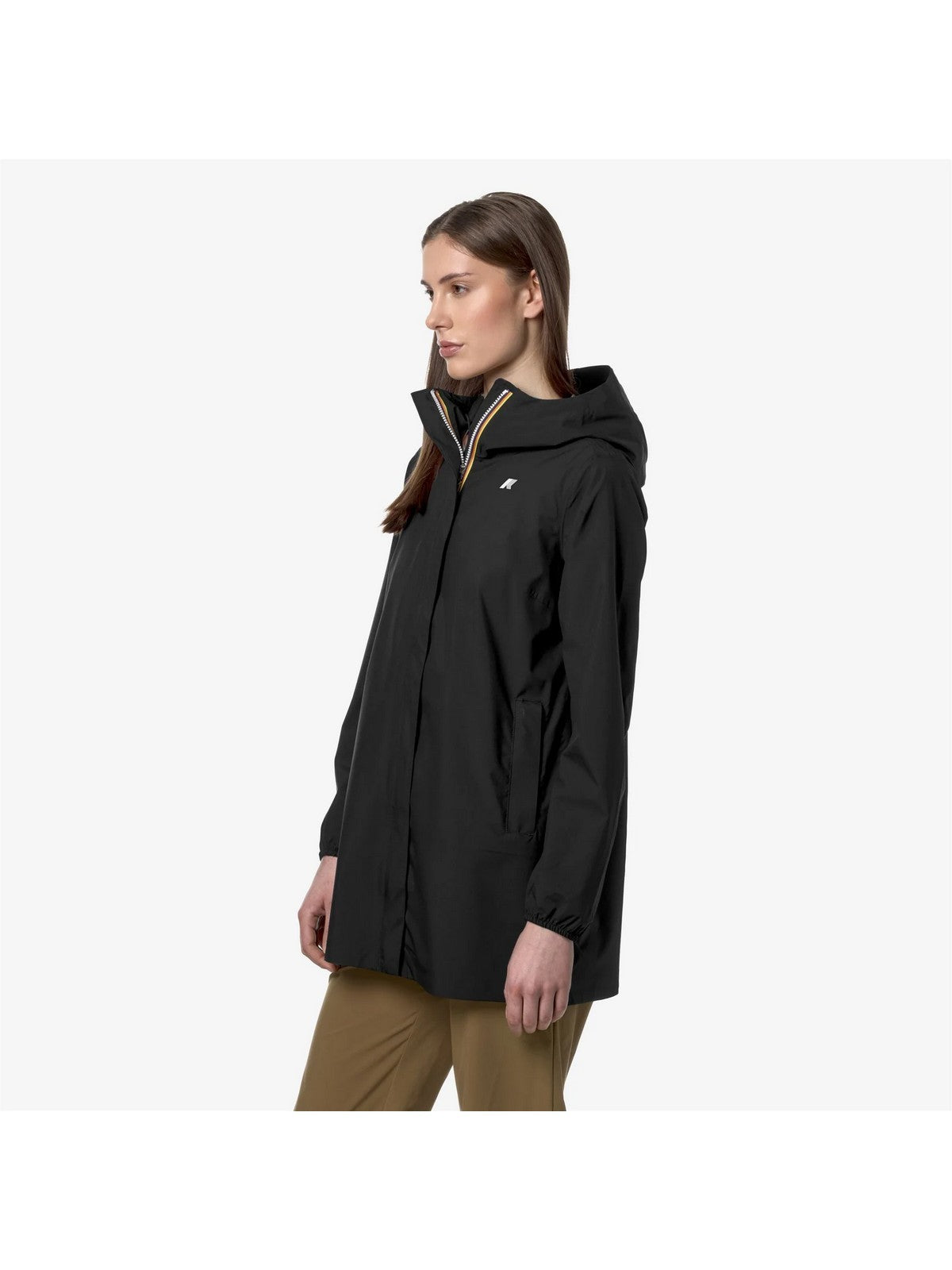 K-WAY Giubbino Donna Sophie Eco Stretch Dot K5127NW USY BLACK PURE gioboutiqueweb