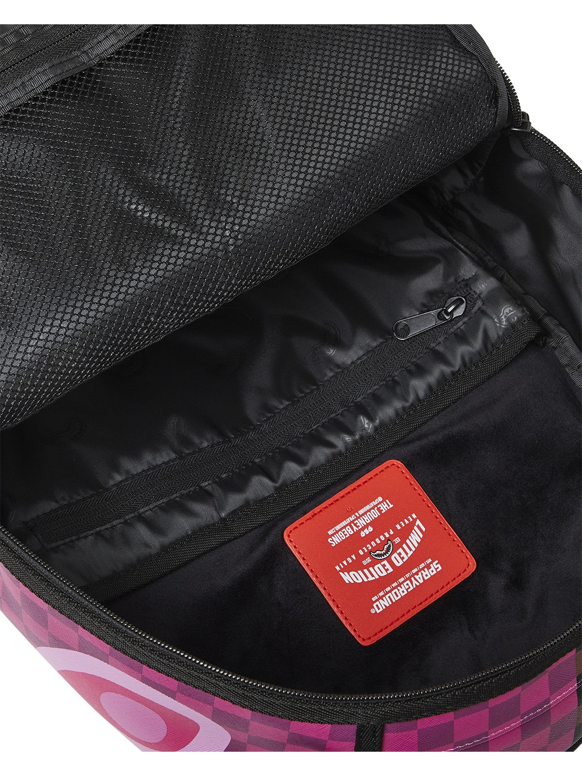 SPRAYGROUND Zaino Uomo SPLIT SIP PINK CHECK DLXSV BACKPACK 910B6286NSZ MARRONE/ROSA gioboutiqueweb