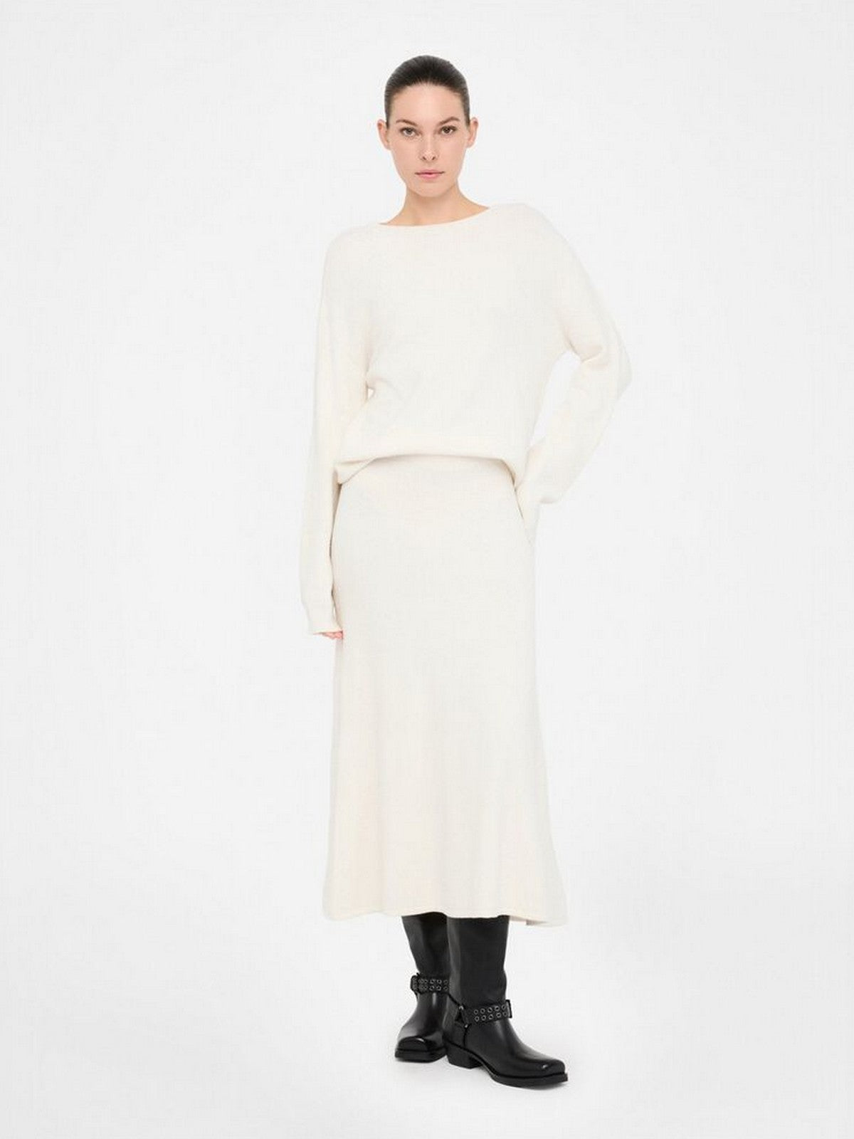 LIU JO WHITE Gonna Donna  MF5295MA27R W9167 Bianco lana met.