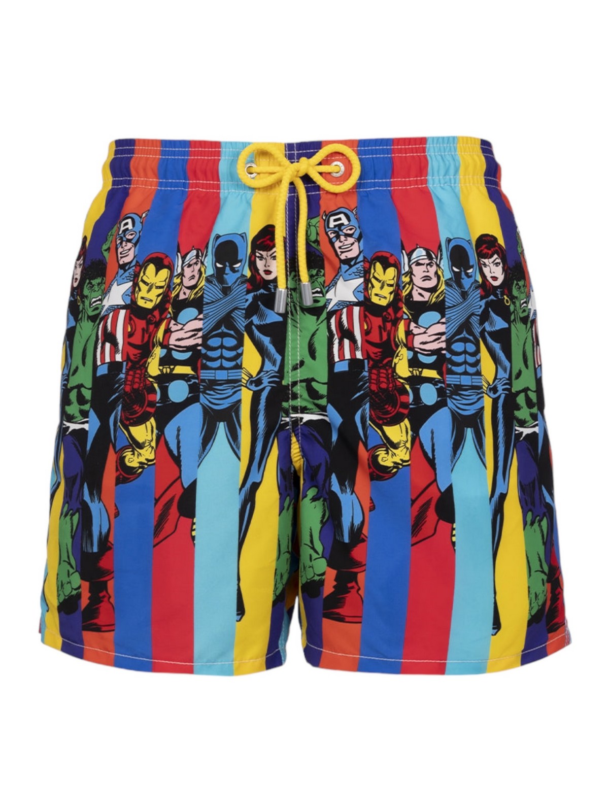 MC2 SAINT BARTH Costume da bagno Uomo  GUSTAVIA PLACED PRINT 04282F Bianco gioboutiqueweb