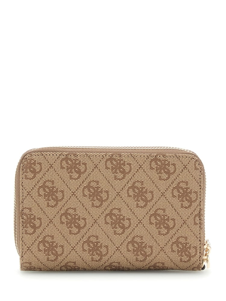 GUESS Portafoglio Donna LAUREL II SLG MED DOUBLE ZIP SWSG74 59164 LTL LATTE LOGO