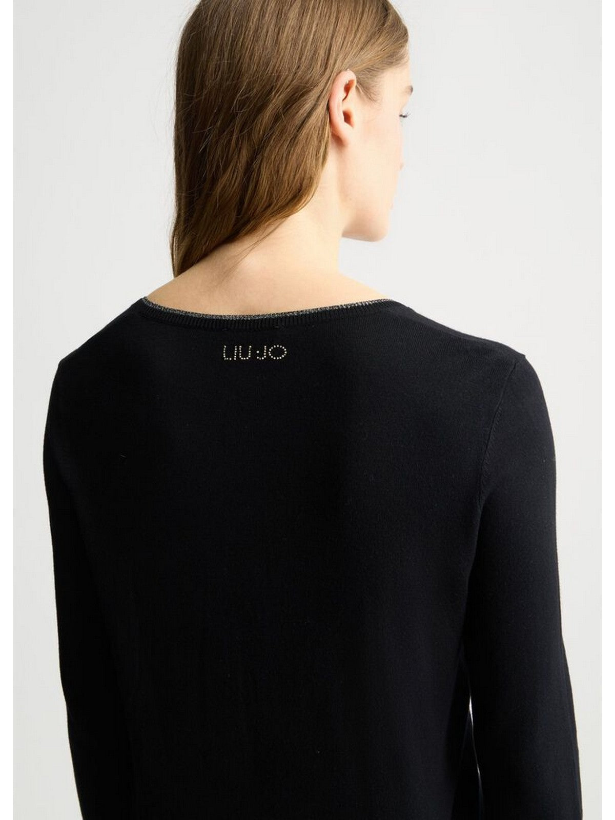 LIU JO WHITE Cardigan Donna  WXX056MS49I 22222 NERO gioboutiqueweb