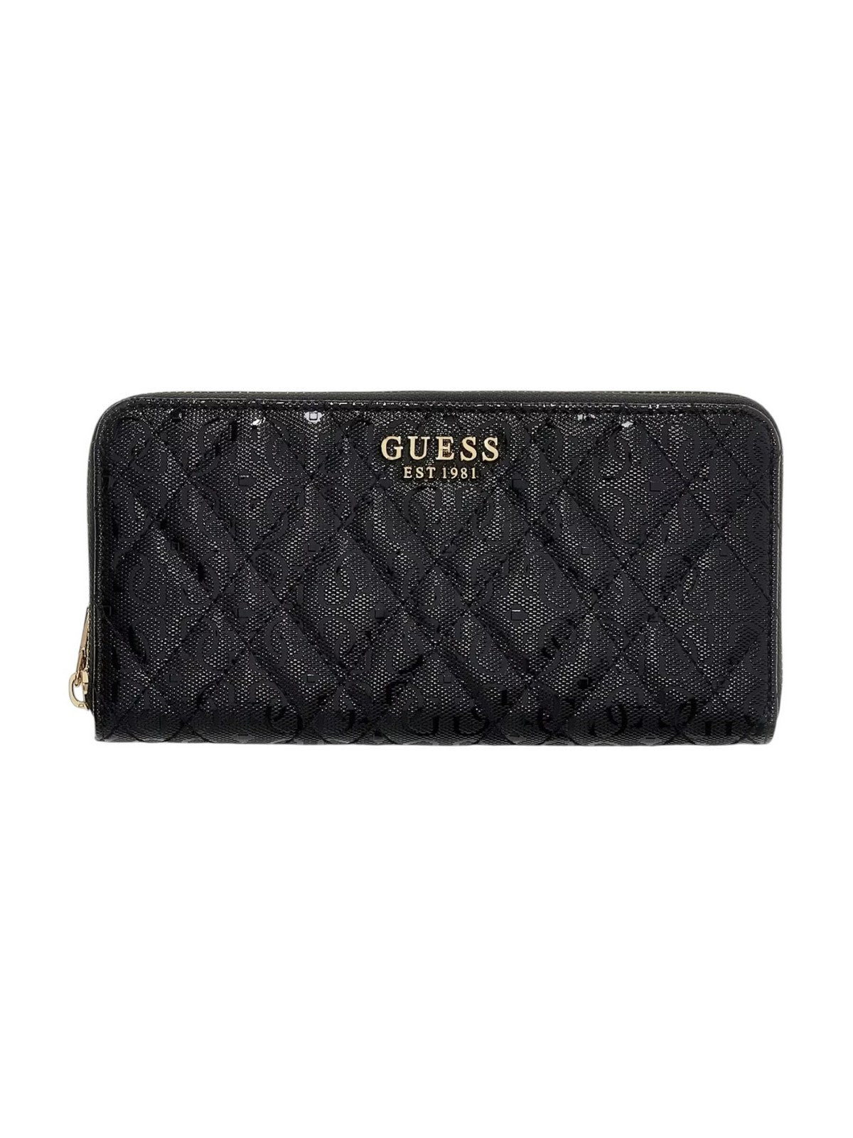 GUESS Portafoglio Donna ISEMAY SLG LARGE ZIP AROUND SWGG96 28146 BLA BLACK gioboutiqueweb