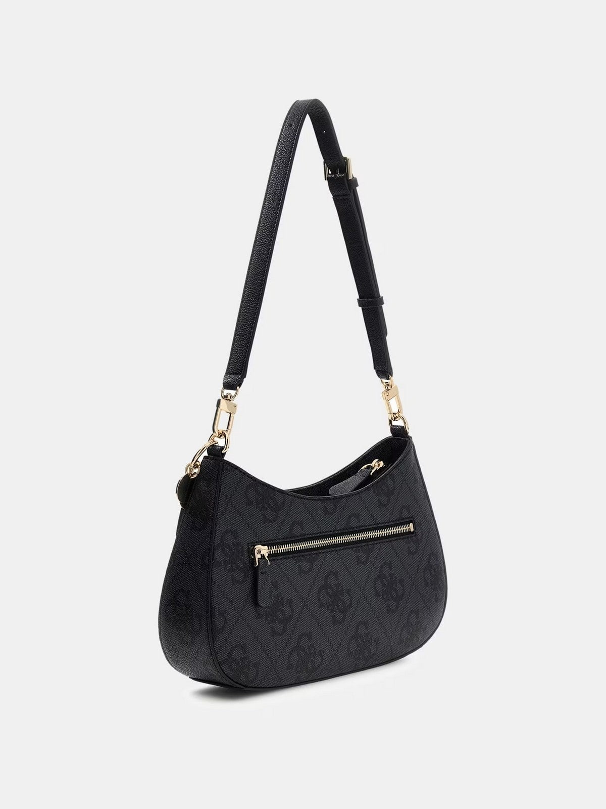 GUESS Borsa Donna NOELLE II TOP ZIP SHOULDER BAG HWSO96 72180 CLO COAL LOGO gioboutiqueweb