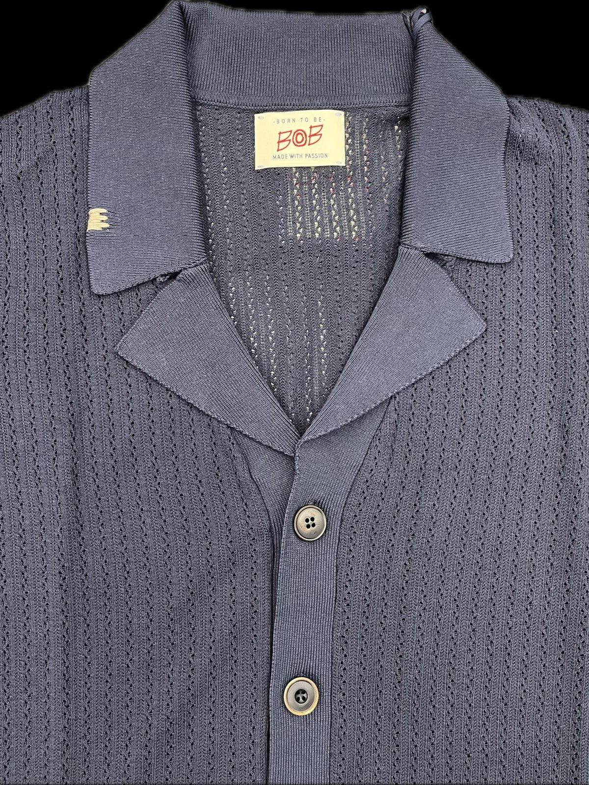 BOB Camicia Uomo  P25RULE UNICA Blu
