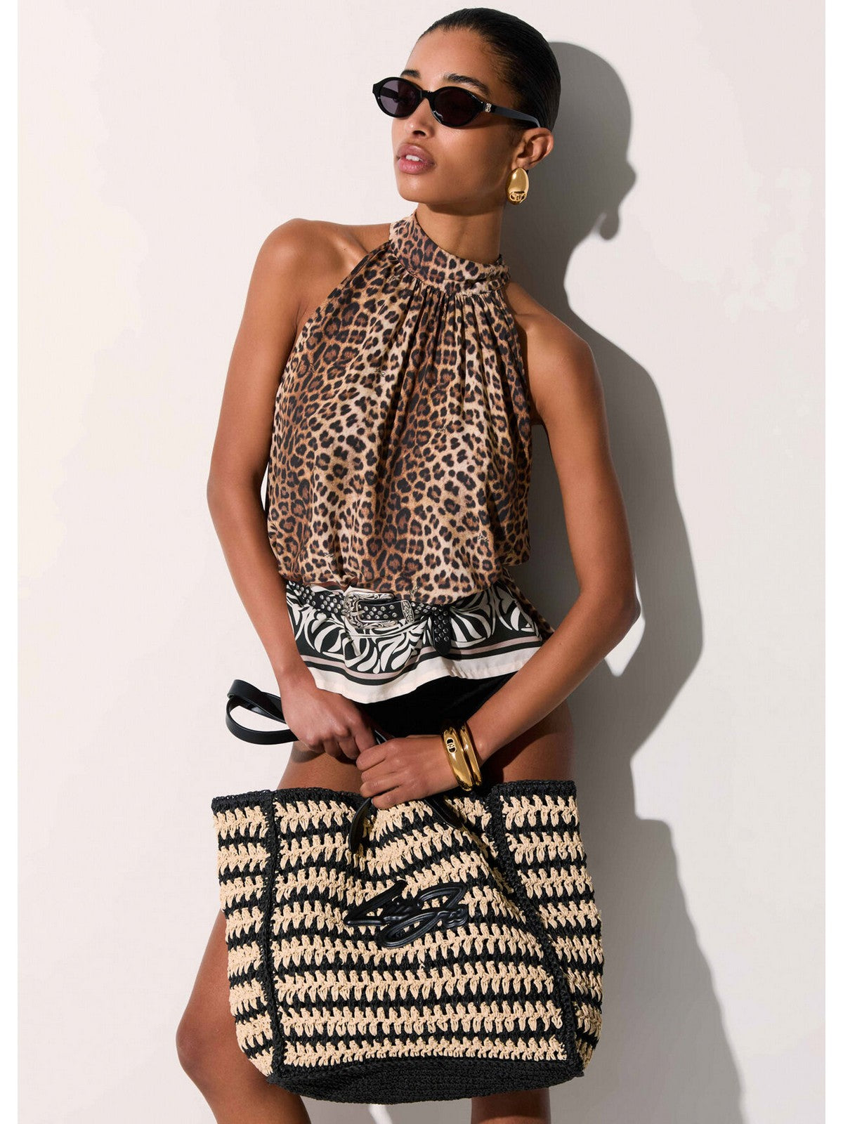 LIU JO BEACHWEAR Top Donna  VA6051TS123 V9789 ANIMALIER