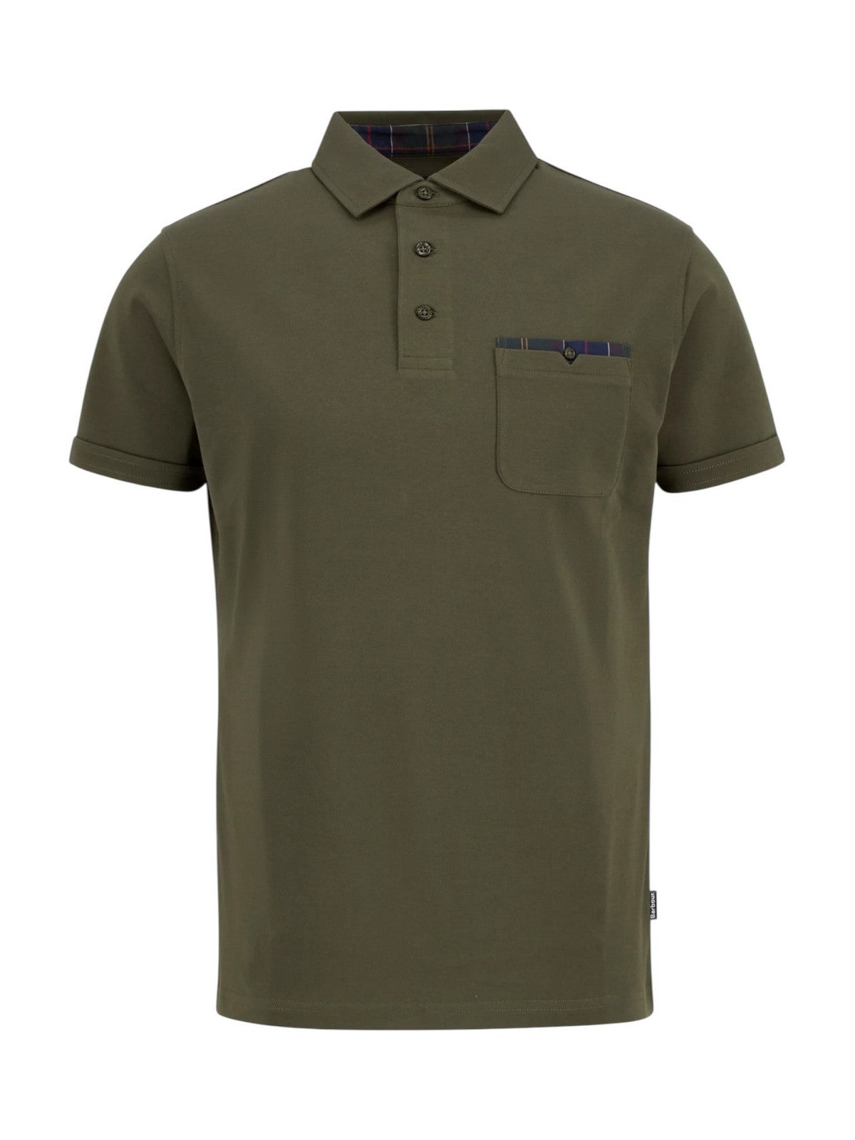 BARBOUR Polo Uomo PREMIUM CORPATCH TAILORED POLO MML1496 OL71 DARK OLIVE gioboutiqueweb