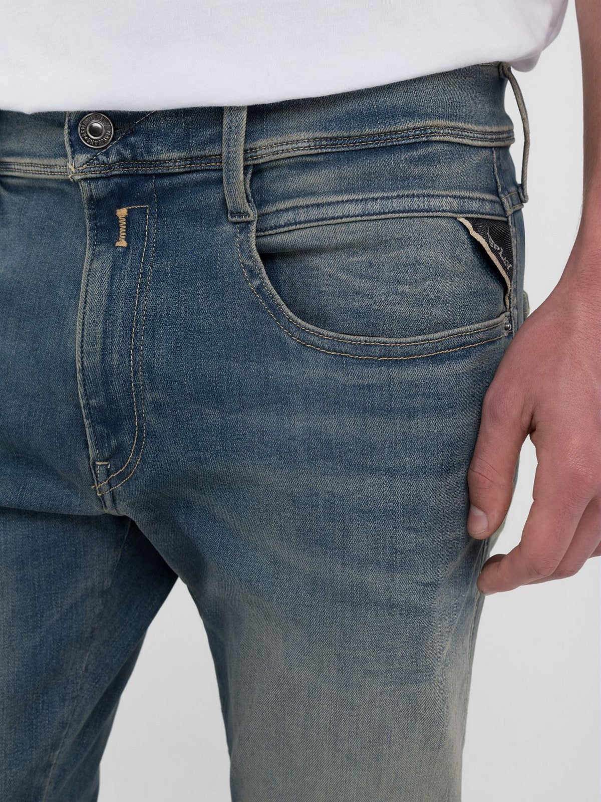 REPLAY Jeans Uomo ANBASS M914E000661523 009 MEDIUM BLUE