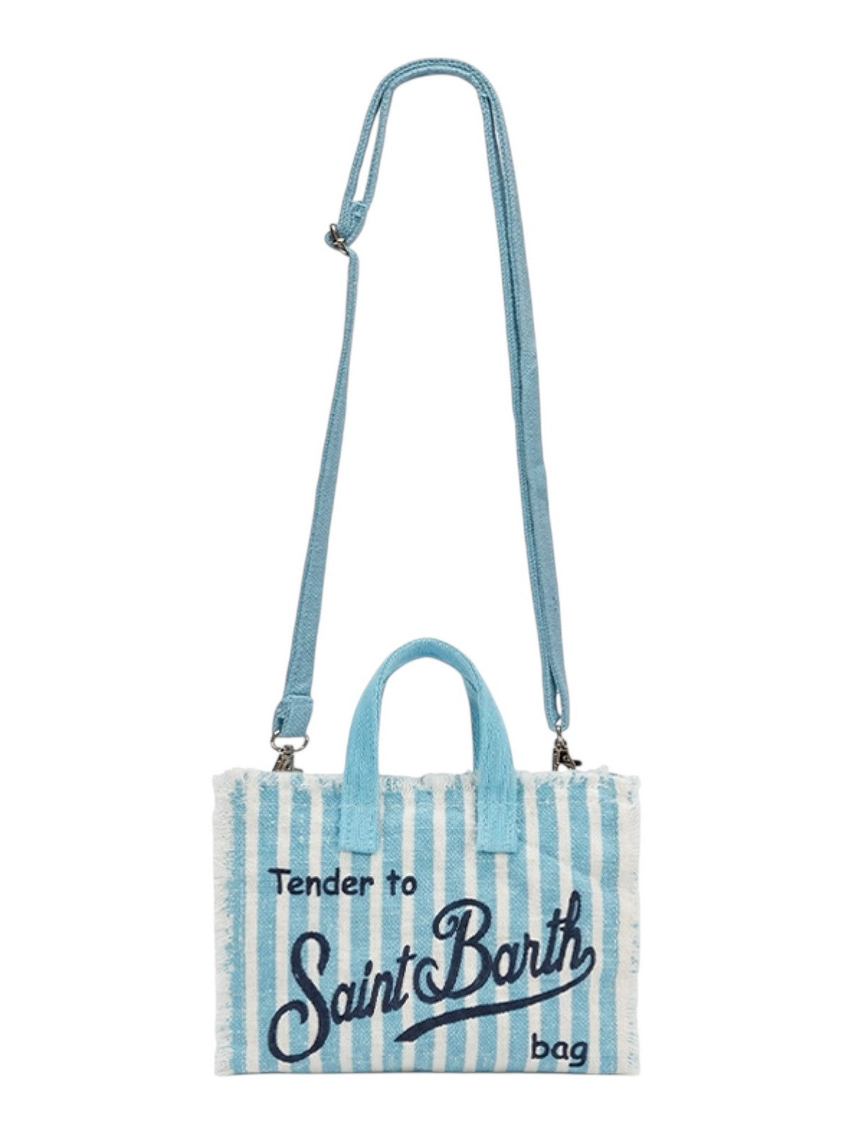 MC2 SAINT BARTH Pochette Donna  PHONE BAG LINEN 00398L LINEN STRIPES V 31 gioboutiqueweb