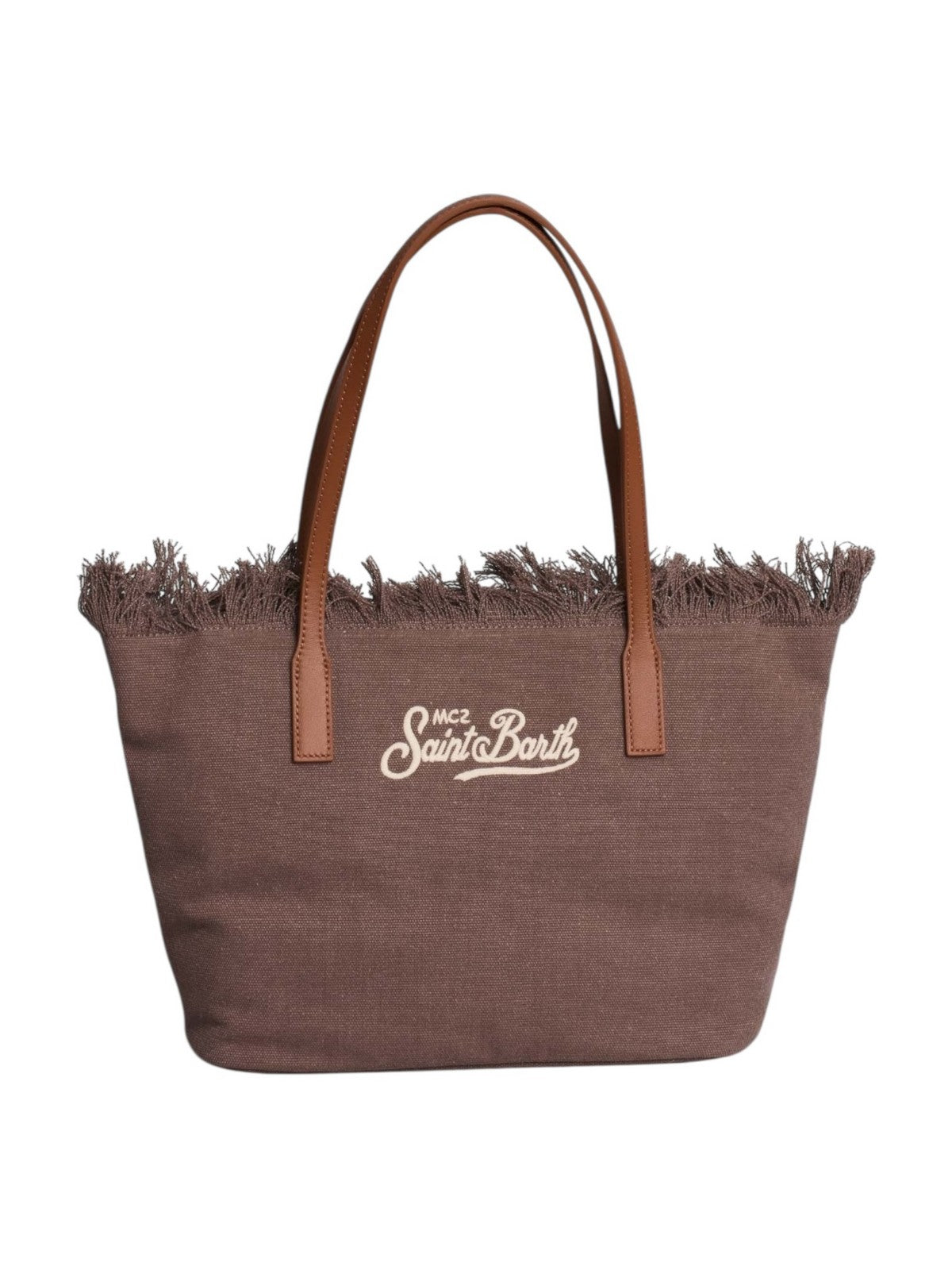 MC2 SAINT BARTH Borsa Donna  CITY BAG MID FRINGE 01742L CANVAS 18 EMB