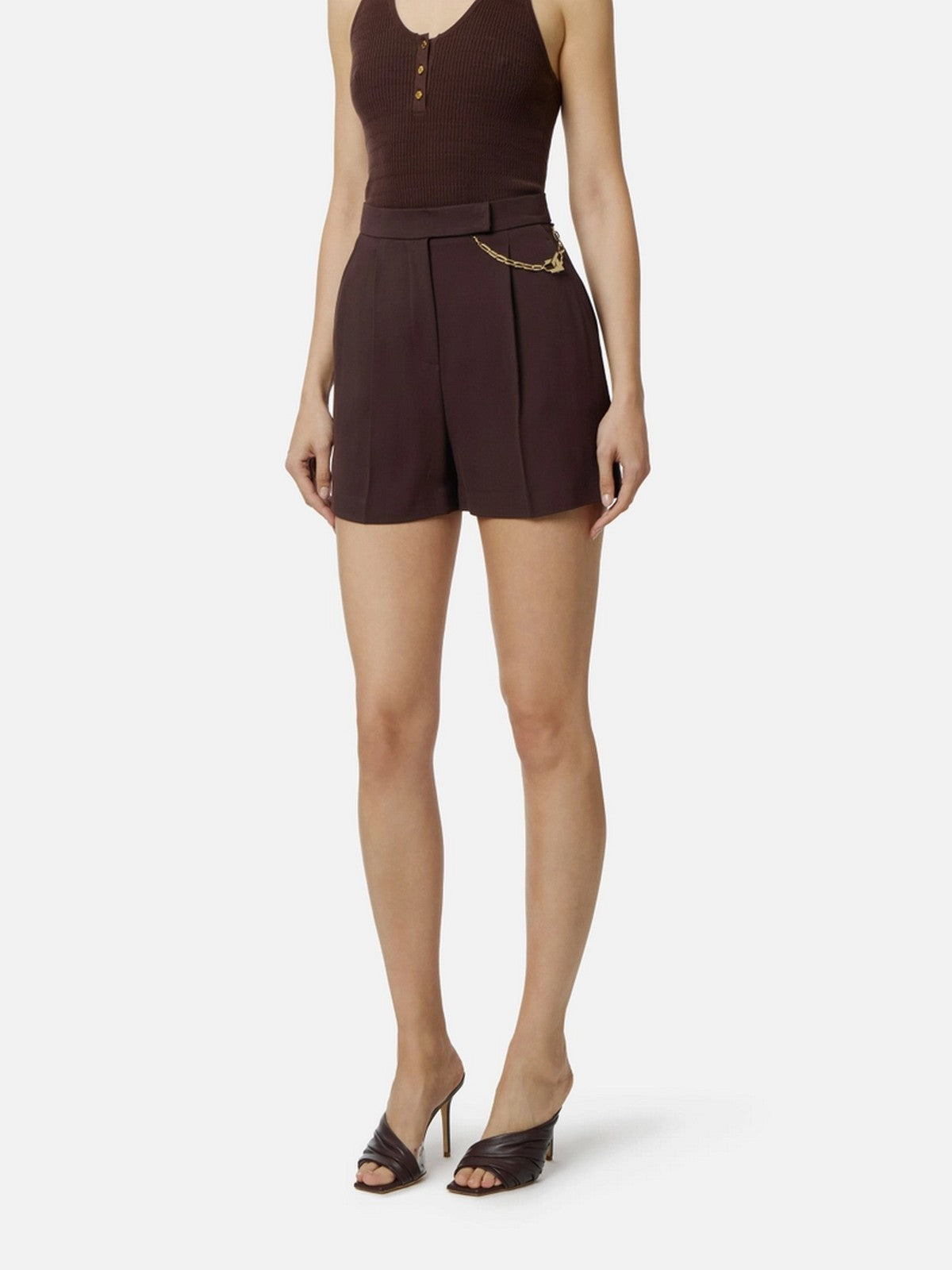 ELISABETTA FRANCHI Pantalone Donna  SH00561E2 644 CACAO gioboutiqueweb