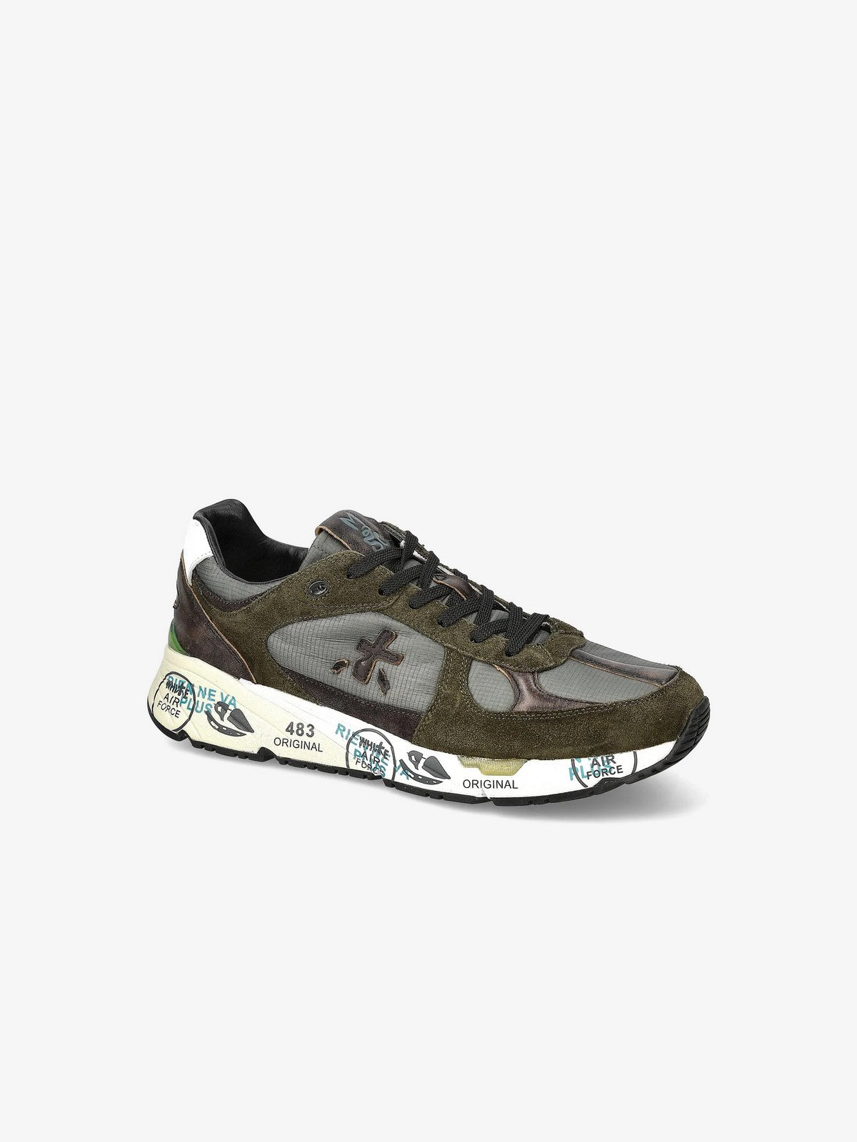 PREMIATA Sneaker Uomo  MASE VAR 4005 MILITARY GREEN gioboutiqueweb
