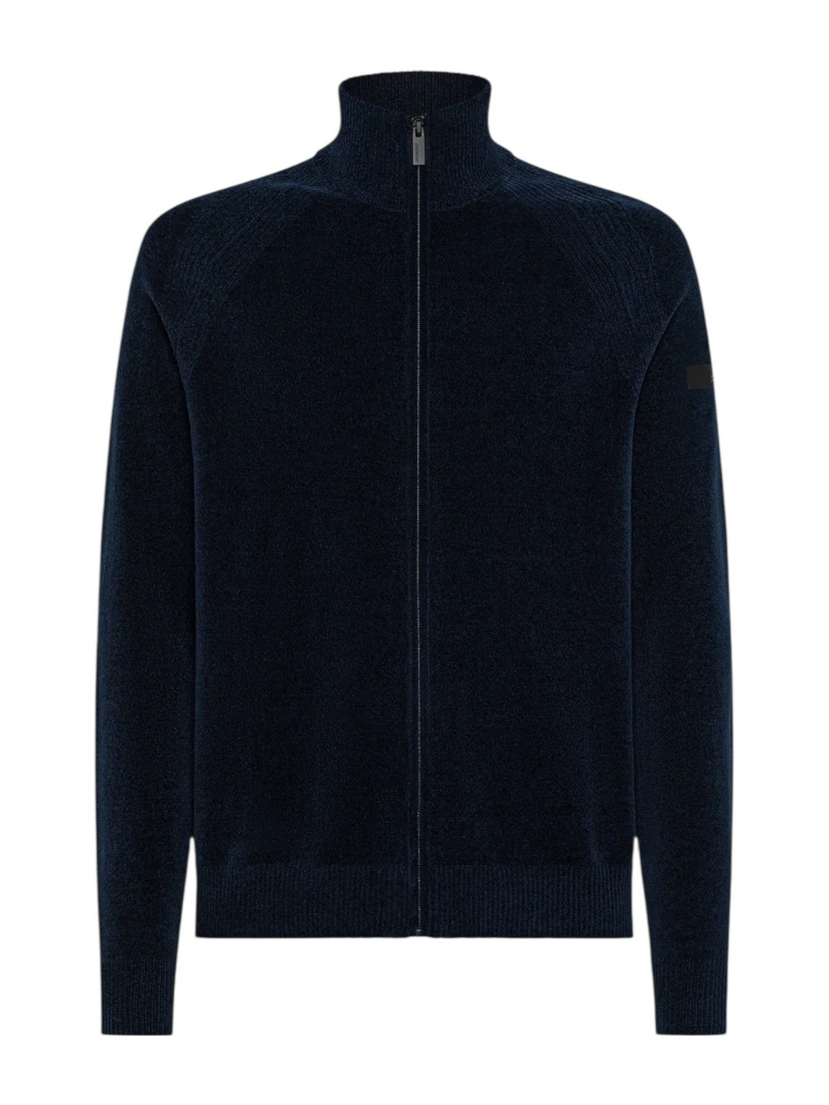 RRD Cardigan Uomo velvet full zip knit W25134 60 60 BLUE BLACK gioboutiqueweb