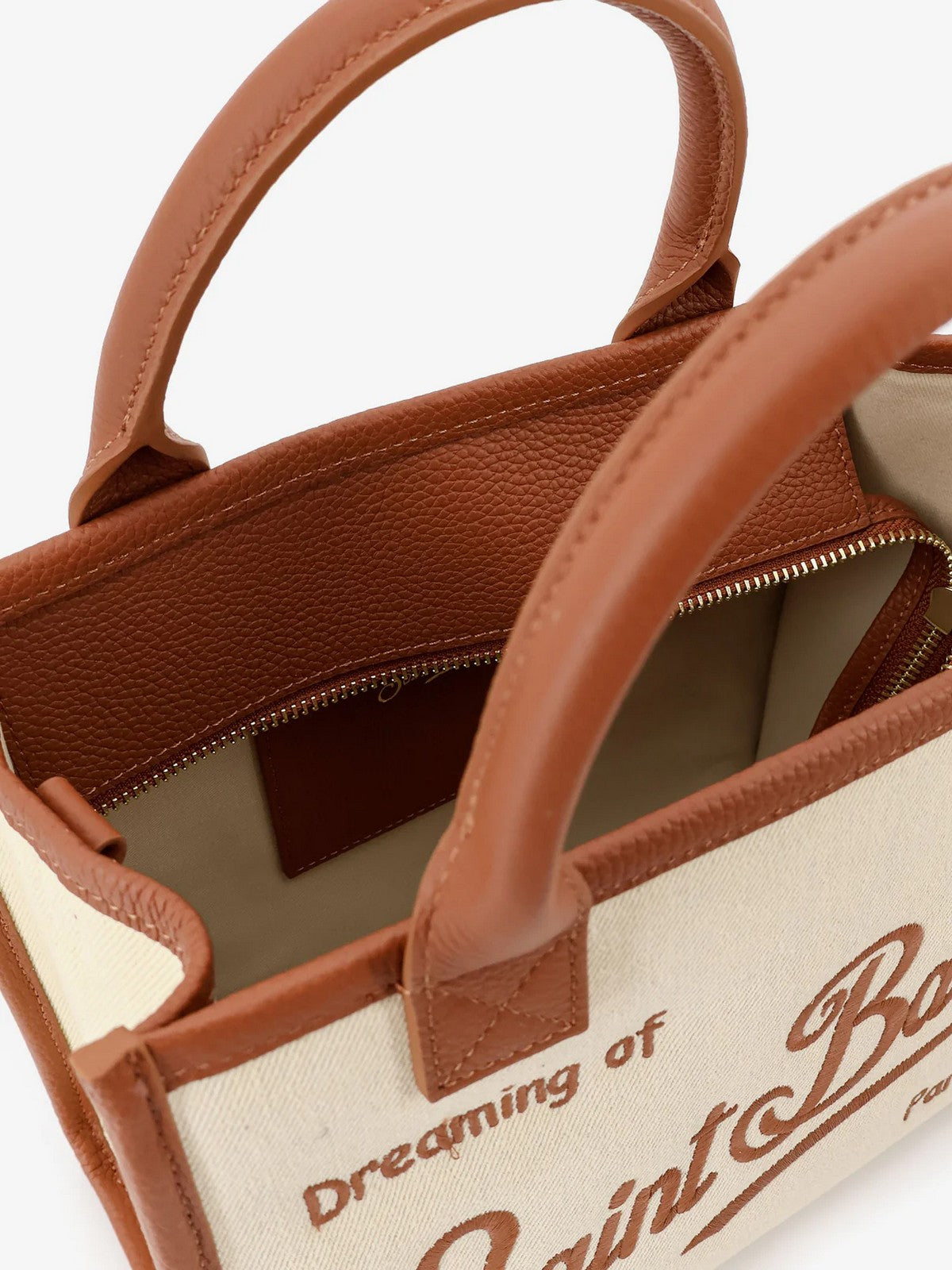 MC2 SAINT BARTH Borsa Donna  VANITY BAG MIDI 01517L CANVAS GRAIN LEATHER 1019 EMB