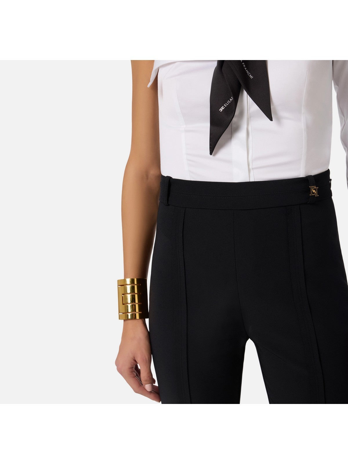 ELISABETTA FRANCHI Pantalone Donna  PA16961E2 110 Nero gioboutiqueweb